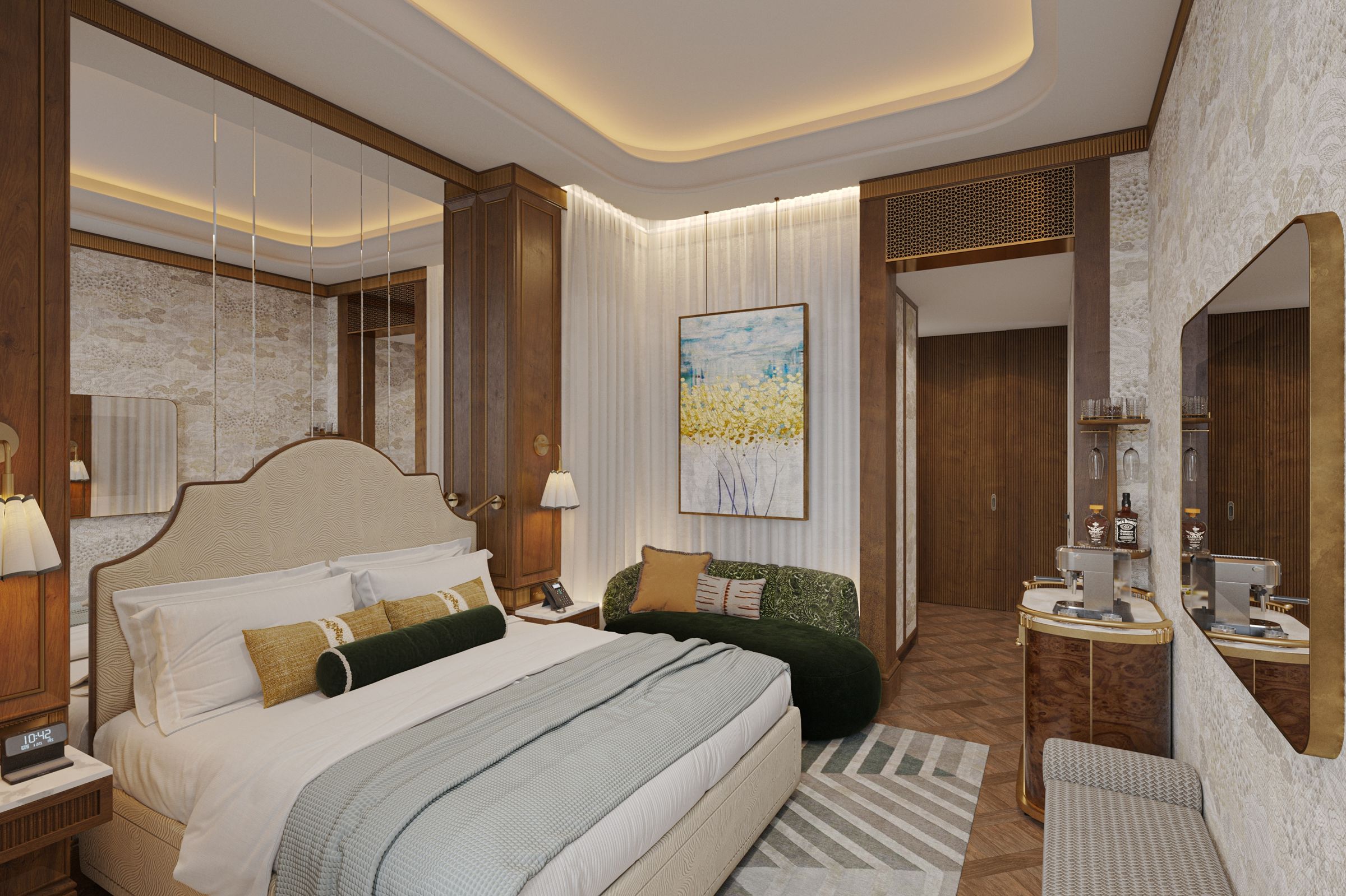 The WestDill Mayfair, Colbert Collection酒店僅規劃50間客房,致力於在百年建築的優雅比例中,融入精緻餐飲與藝術社交場景,為現代旅人打造極具個性的精緻避風港。(美諾酒店集團提供)