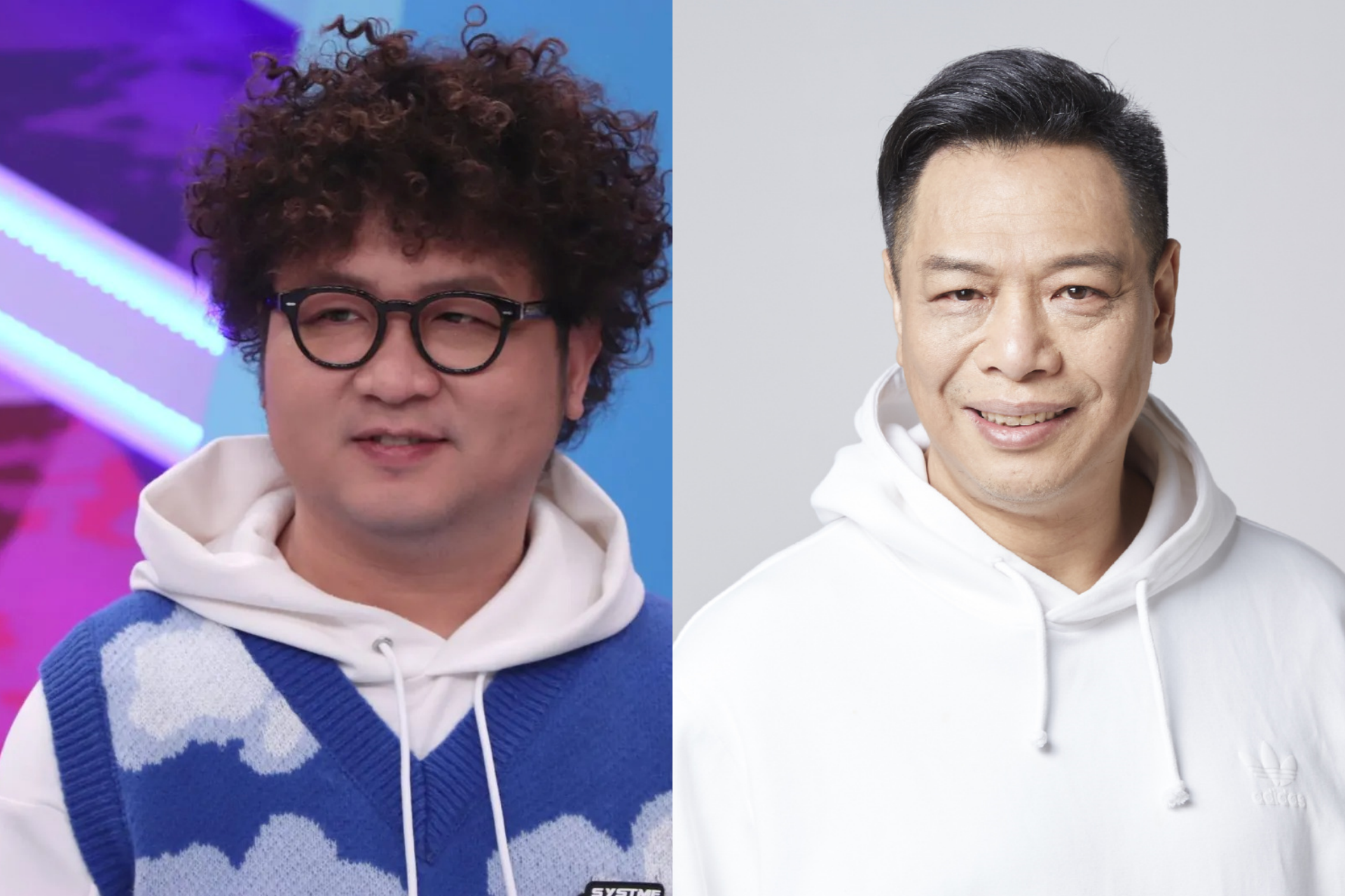 納豆（左）中風後依依陪伴復健，至今復原狀況良好。如花（右）因洗三溫暖中風，歷經三年復健，如今已復出演藝圈。（合成圖，左為本刊資料庫、右翻攝自微博）