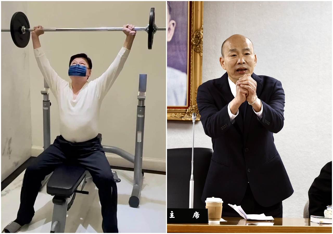 國民黨立院黨團總召傅崐萁缺席黨團協商，韓國瑜稱傅告假「出國」，但傅卻po出健身照片，讓外界霧裡看花。（翻攝自傅崐萁臉書／本刊照片）