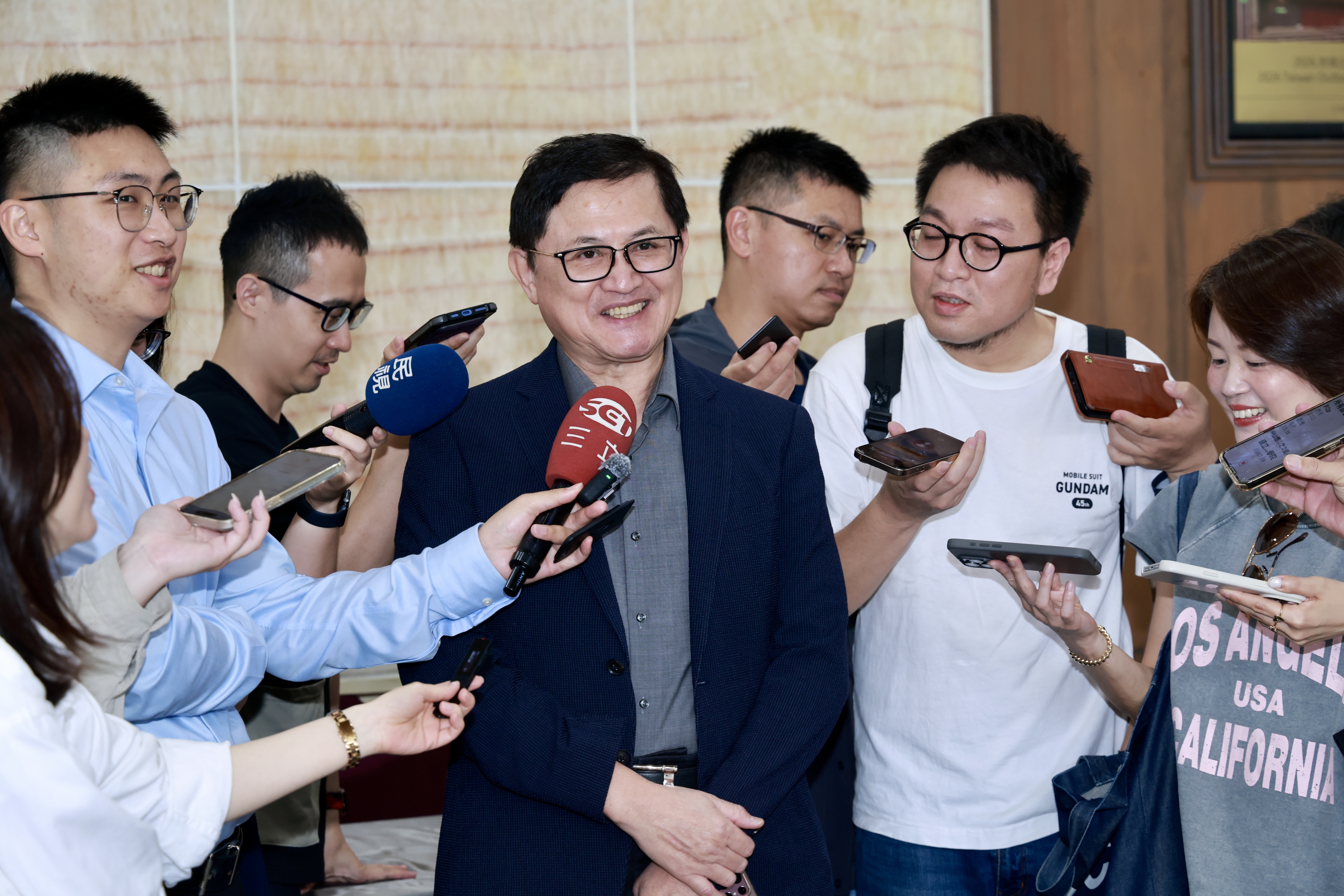 和碩集團董事長童子賢今（22）日下午出席「2026跨國企業海外投資論壇」。