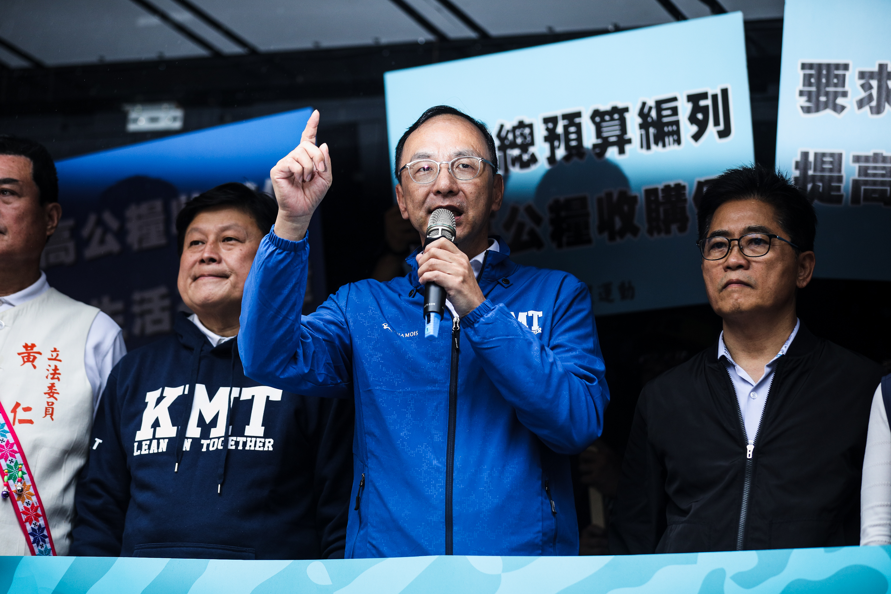 朱立倫為國民黨團修法背書，強調是依照民意、不會畏縮。（本刊資料照）