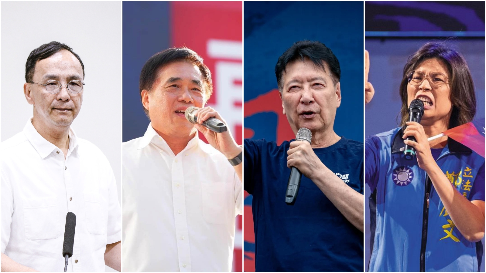 國民黨主席將改選，檯面下合縱連橫不斷。（翻攝臉書、本刊資料照）