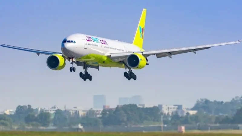 相隔1個月多，南韓「真航空」（Jin Air）再傳出嚴重過失。（翻攝自真航空Jin Air FB）