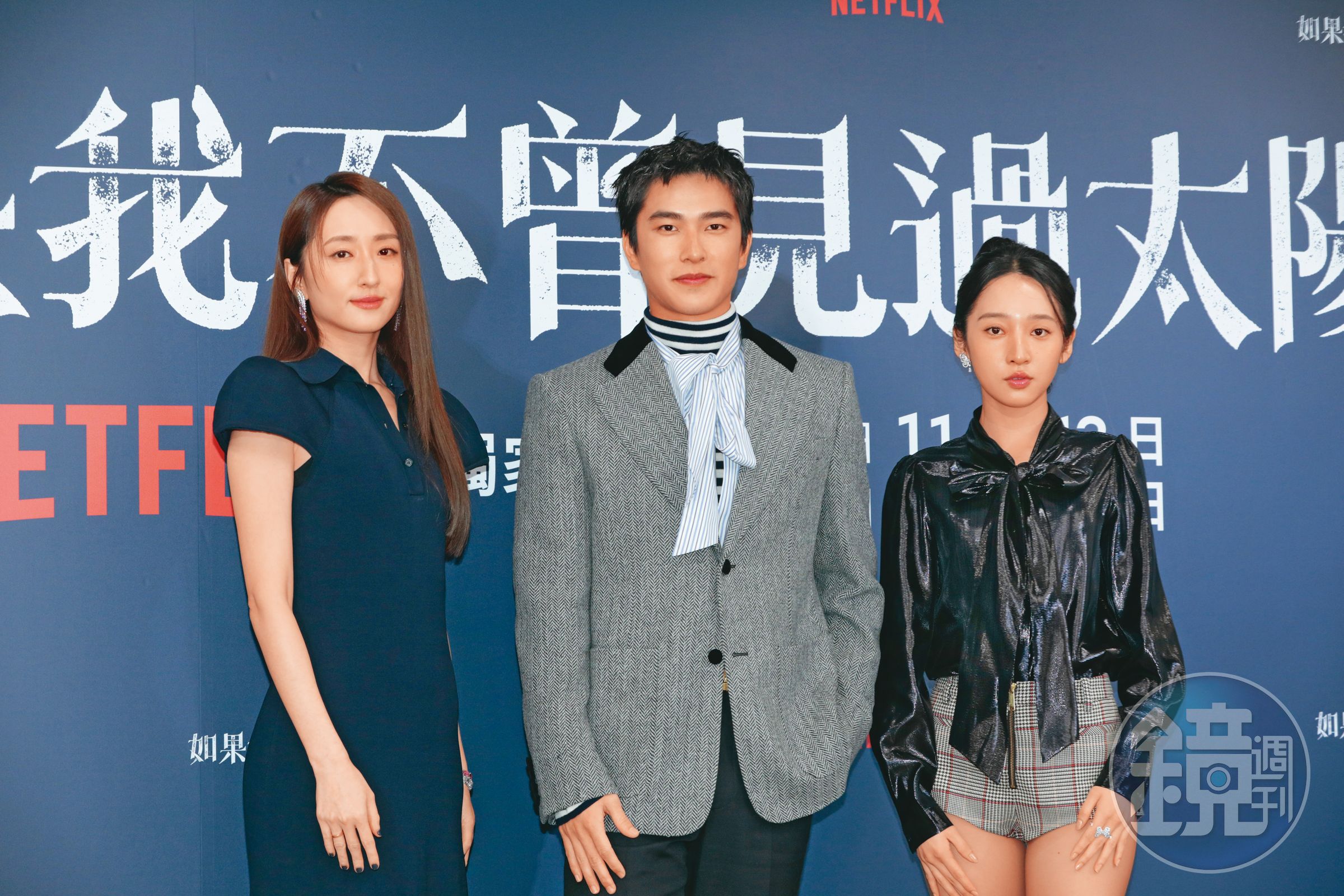 李沐（右）近年都接演國際平台影集，製作規格與合作對象很華麗。左為柯佳嬿、中為曾敬驊。