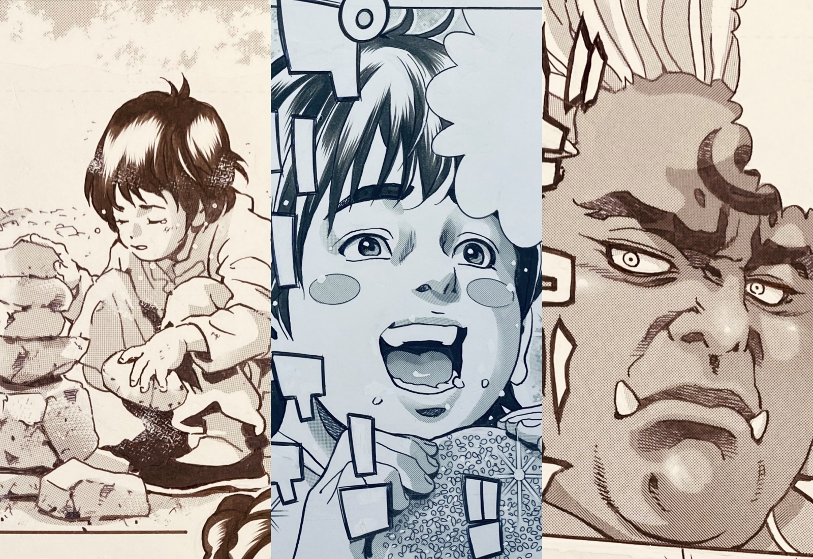 「小當家」劉昴星意外被賜死，作者乾脆開始畫起了冥界的料理故事。（翻攝自小川悅司X）