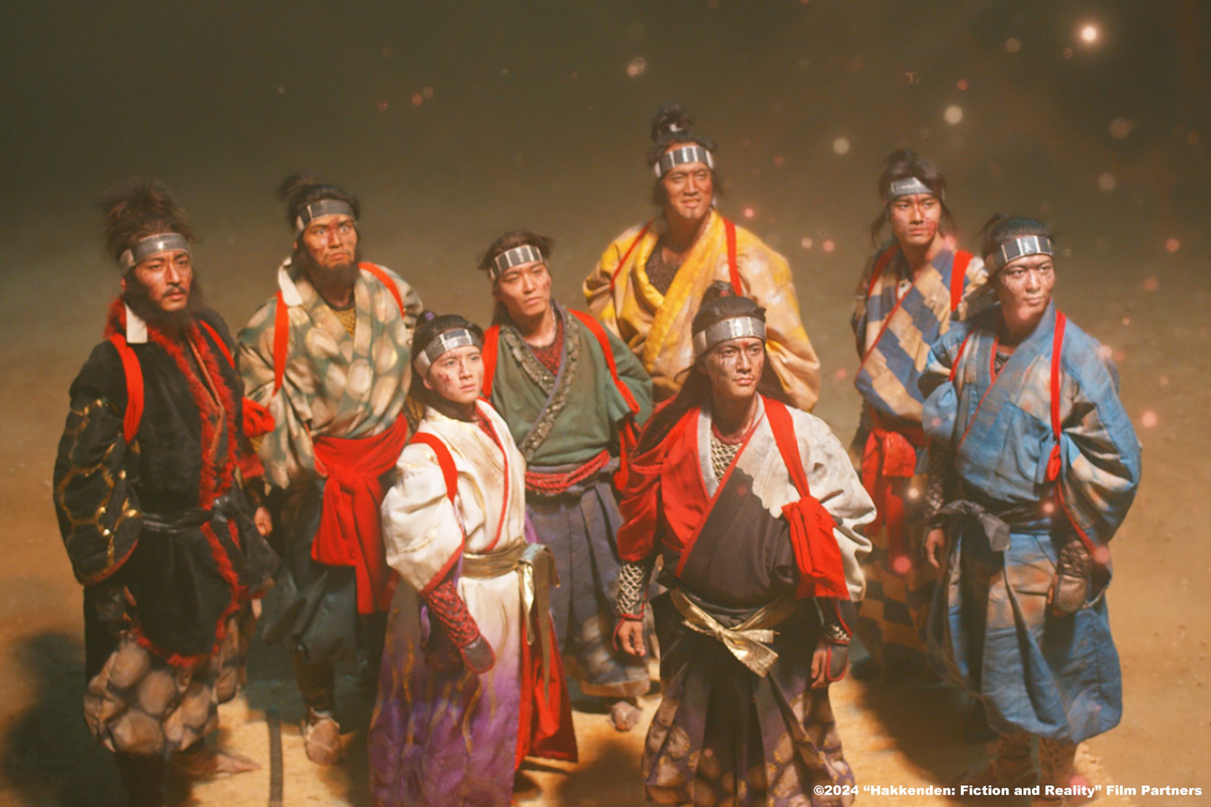 《八犬傳》中虛構部分描繪經典之作《南總里見八犬傳》8名武士的故事。(原創娛樂提供)