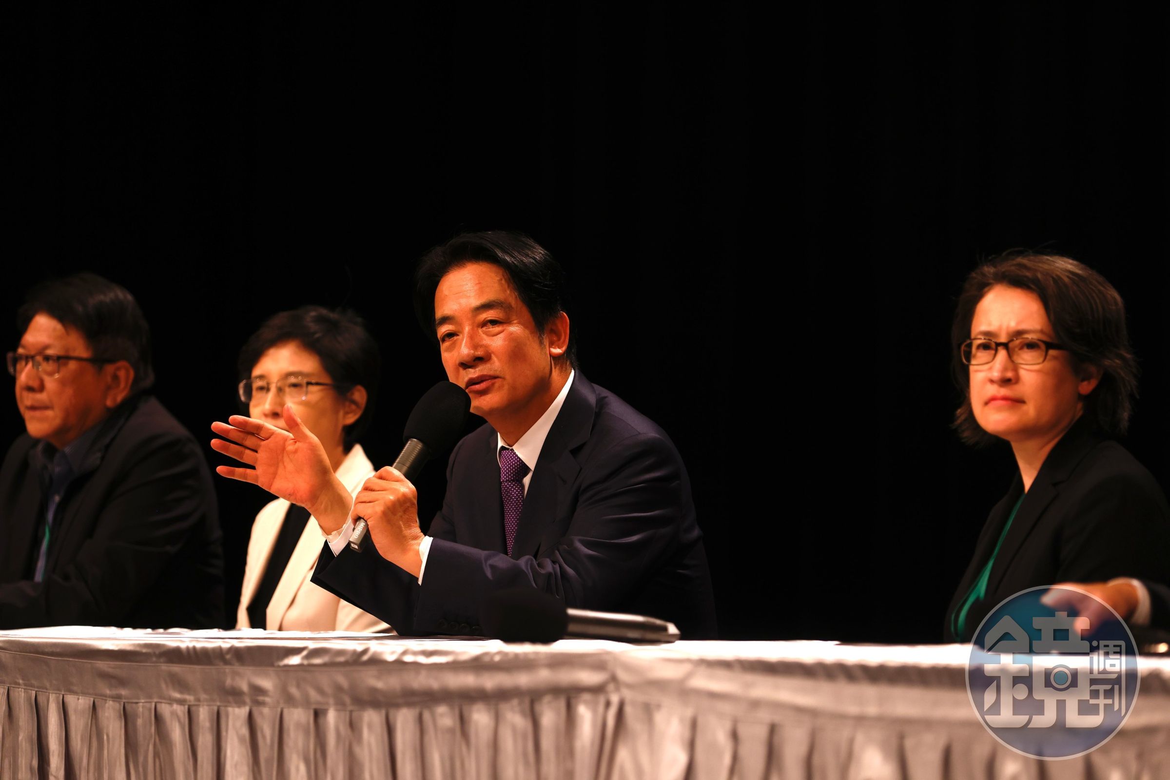總統候選人辯論會今日登場。圖為賴清德。