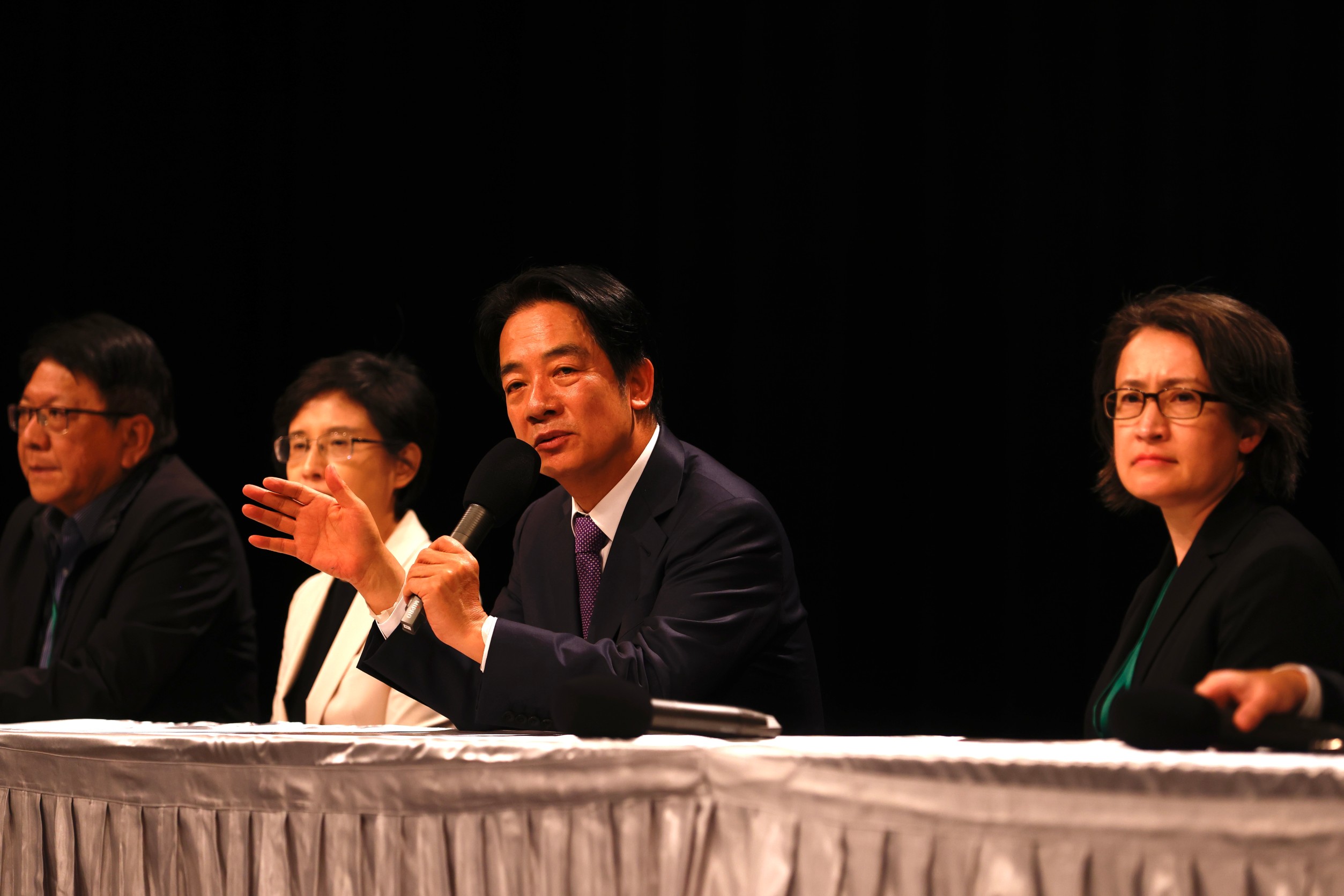 總統候選人辯論會今日登場。圖為賴清德。