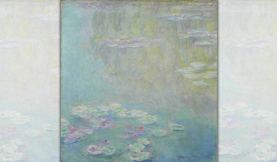 此次來台的印象派作品《睡蓮》是莫內晚年最重要、也最具代表性的創作之一。（富邦美術館提供）
