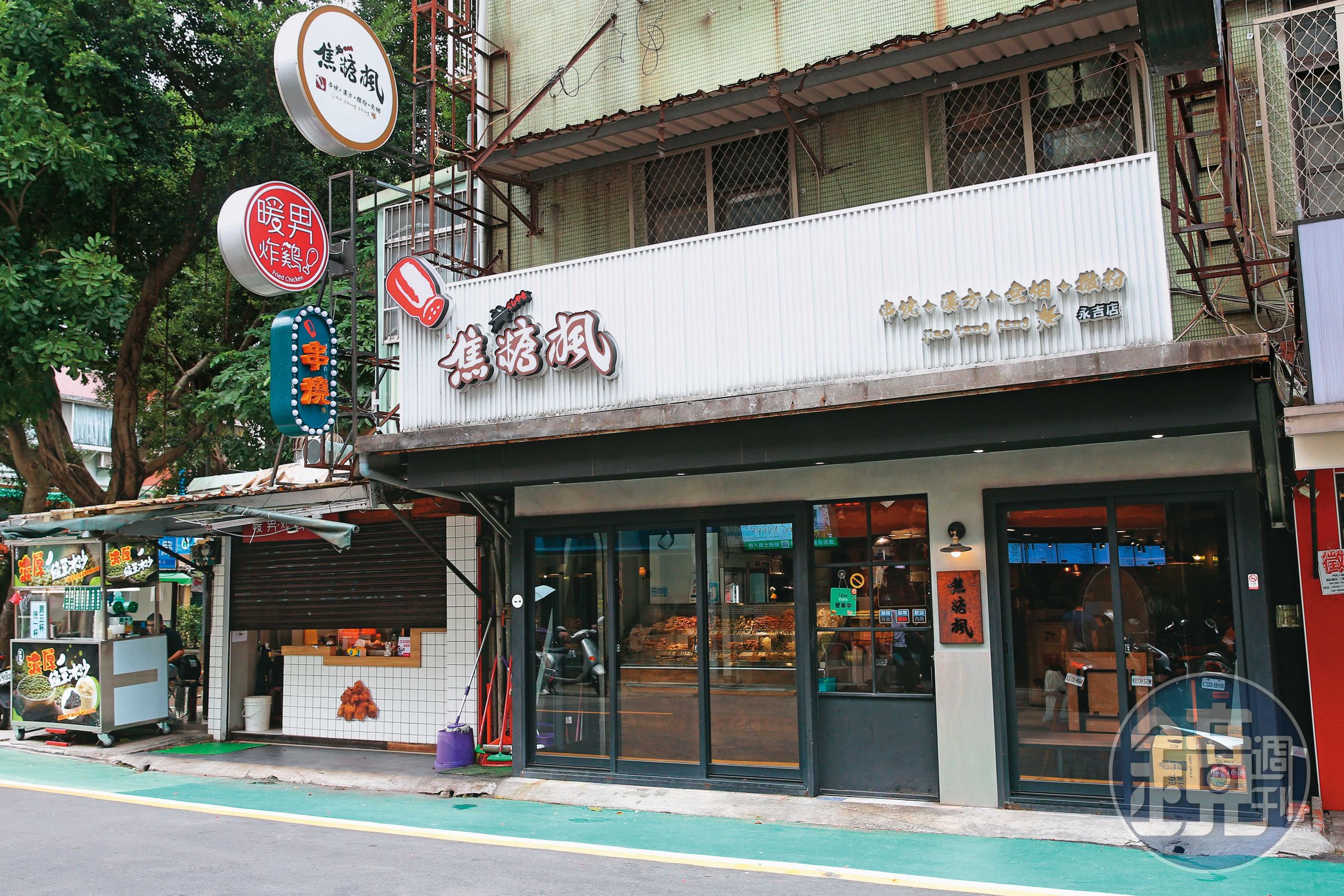 永吉店從鐵皮屋攤搖身變成內用店，是焦糖楓業績最好的直營店，單月營收最高衝破200萬元。