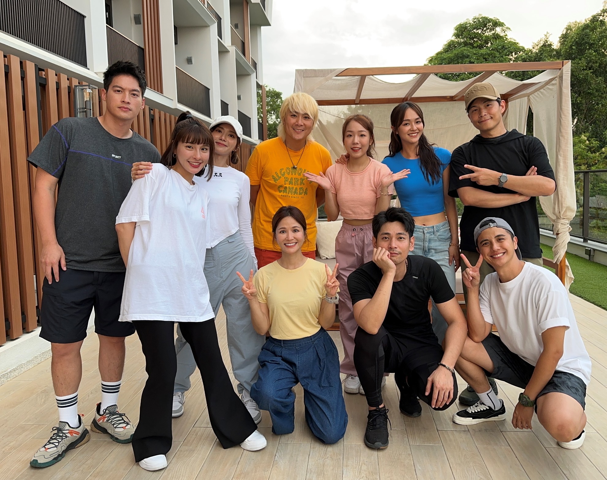 《飢餓遊戲》日前出外景。（中視提供）