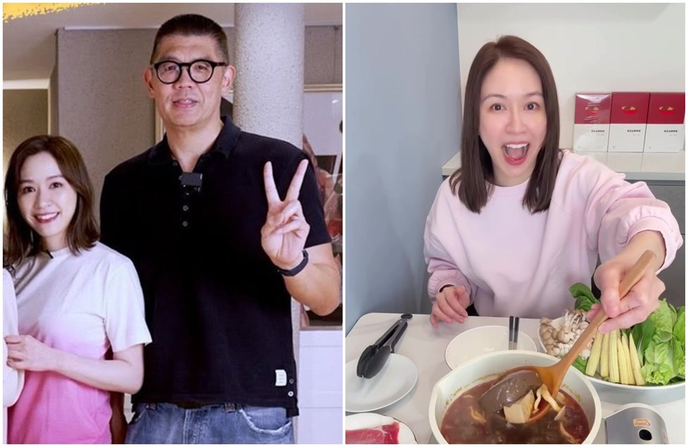 蔡依珊和連勝文結婚多年，夫妻曾一起出現在社群影片中。（翻攝蔡依珊IG）