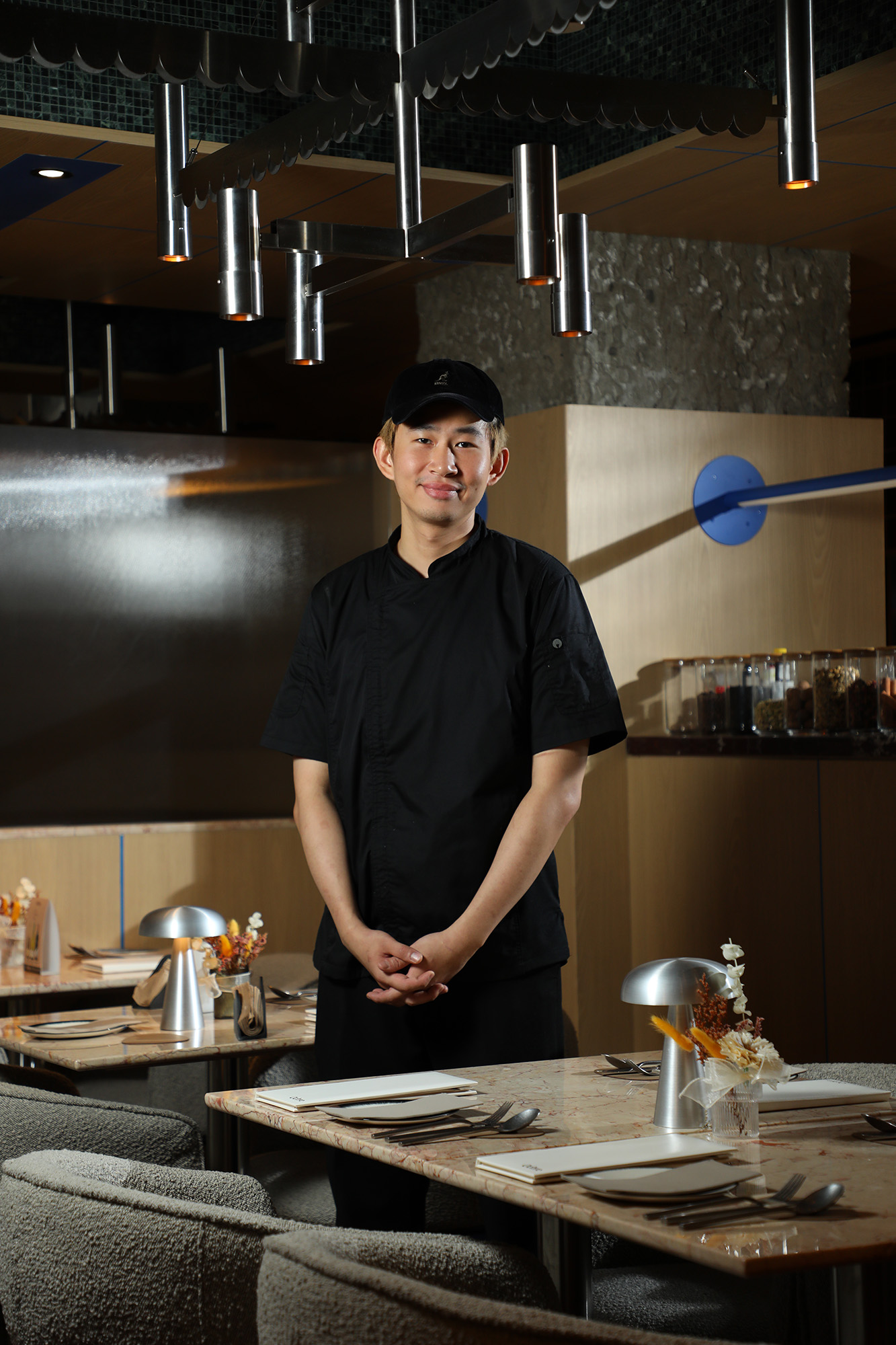 「Ochre Grill & Bar」的主廚高榮謙擅長將身為客家人的成長背景與經歷融入現代餐飲,創造出許多令人驚豔的菜式。