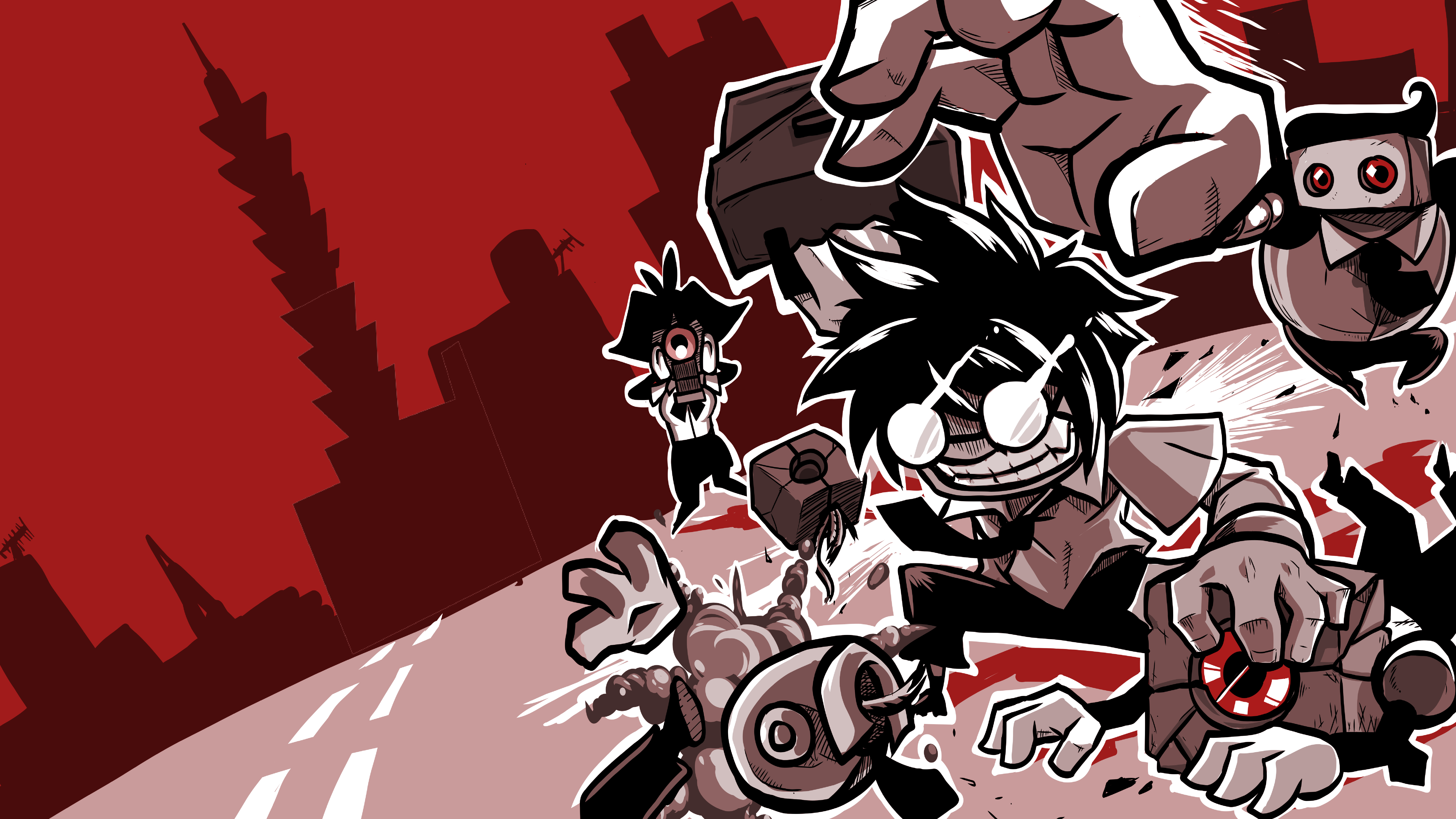 《即刻離職》將職場議題融入動作遊戲中，玩家要在離職簽核的過程擊敗惡同事及黑心主管。（葉開罐工作室提供）