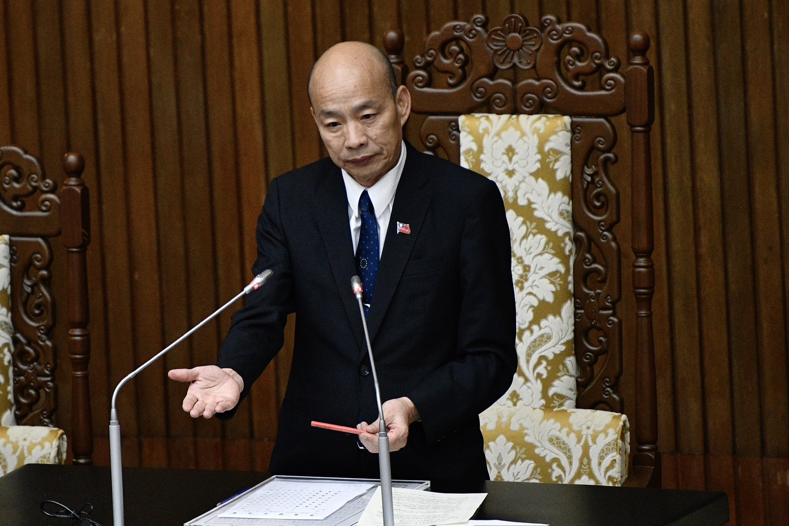 台灣民意基金會執行長人選出爐，韓國瑜提名的盧業中出任副執行長。（本刊資料照）