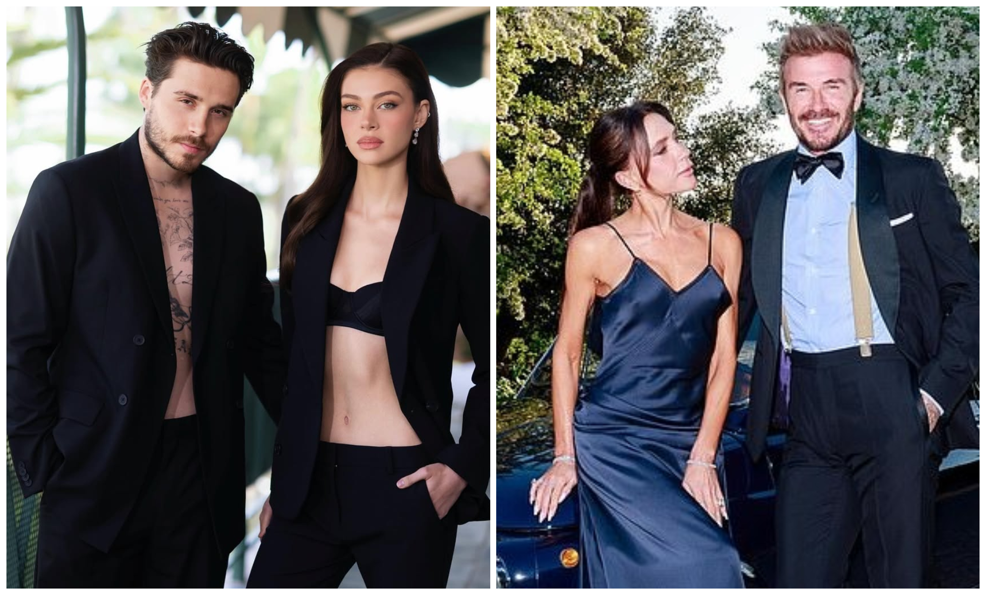 布魯克林為了妻子妮蔻拉（左圖），跟父母貝克漢、維多利亞（右圖）決裂。（翻攝brooklynpeltzbeckham IG／victoriabeckham IG）
