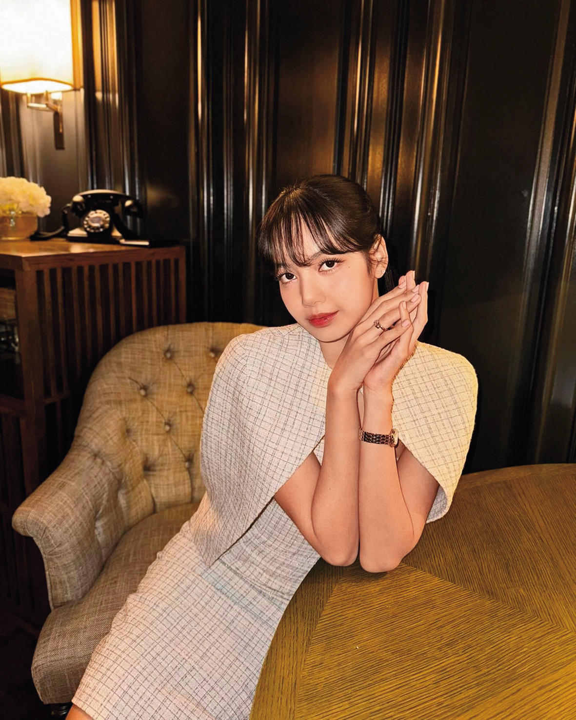 Lisa曾遭經紀公司YG娛樂限制參加寶格麗任何活動或看秀。（翻攝自網路）