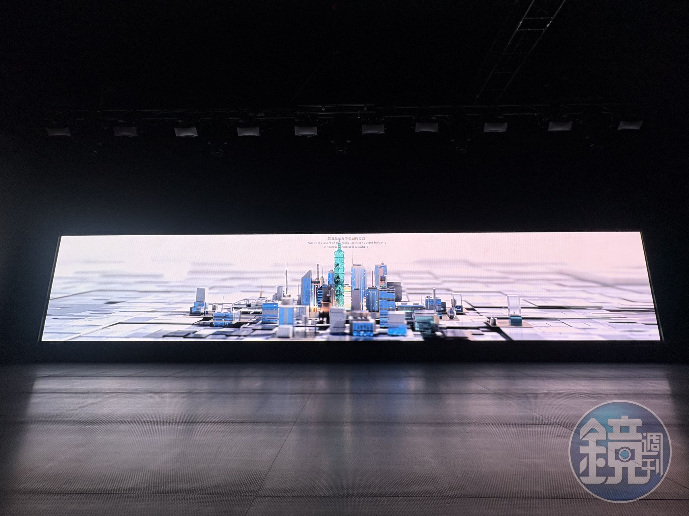 Tech World館介紹台灣是全球晶片製造中心。