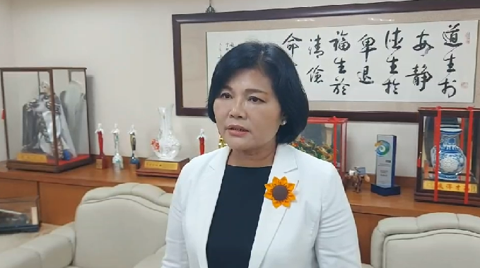 雲林縣長張麗善針對「Lin bay好油」自導自演一事做出回應。（翻攝畫面）