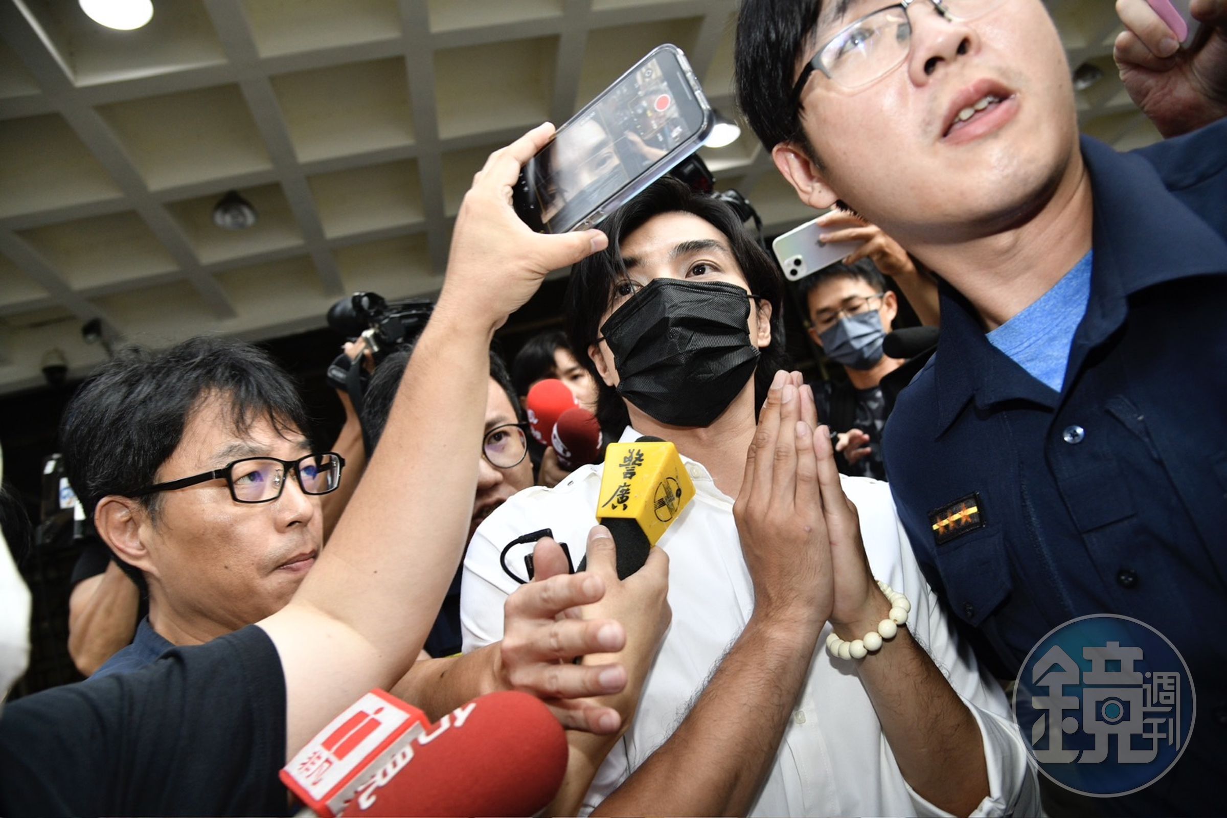 賀軍翔7月初被傳喚到案說明後,離開北檢時面對媒體僅表示:「我沒有做不禮貌的行為。」(本刊資料照)