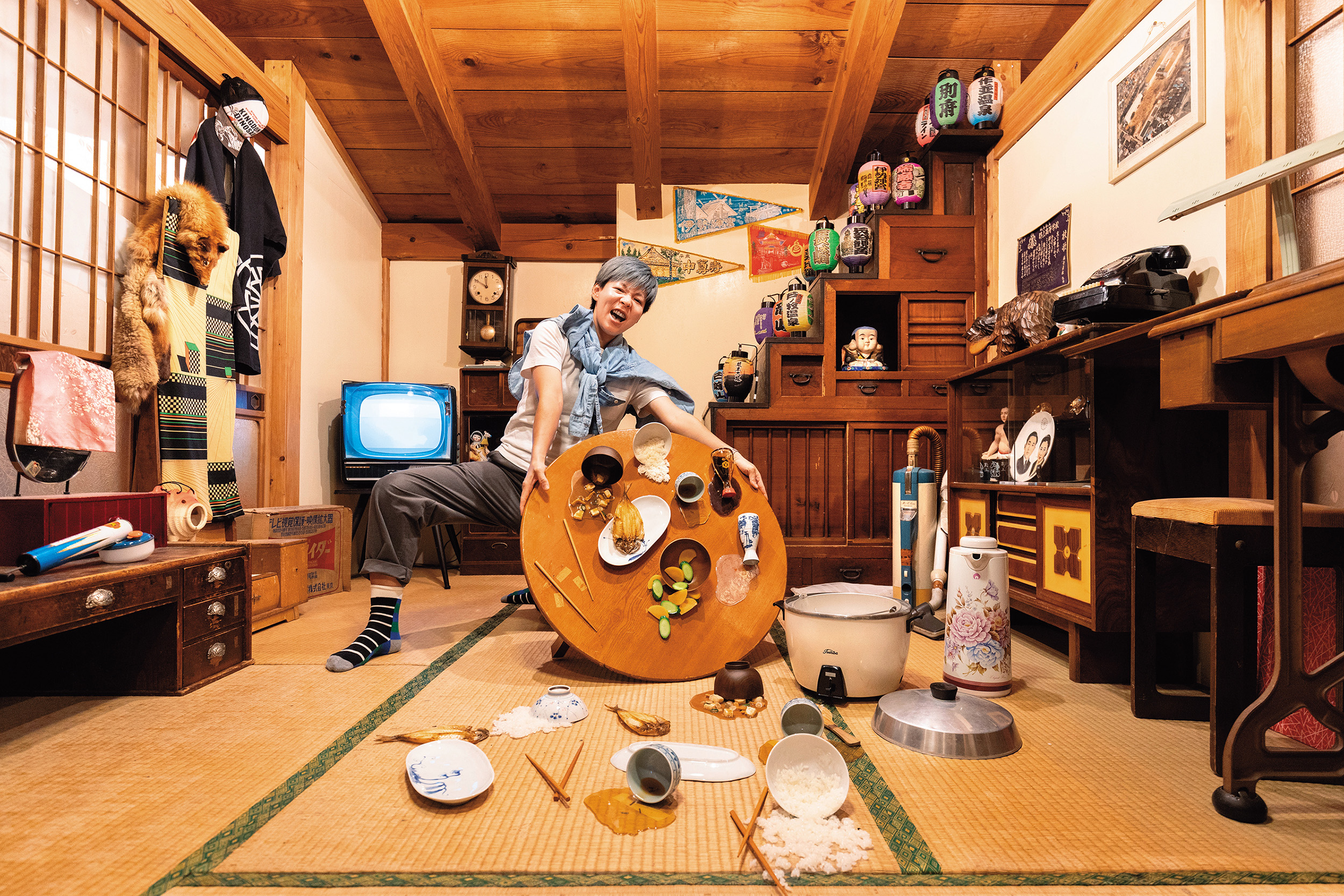 位於日本岐阜縣的郡上八幡，是日本食物模型的最大產地，而且第一個蠟製蛋包飯也是發源於此，來到這裡還可以用打翻的食物模型，捕捉到搞笑的「拼抖（翻桌）」照。