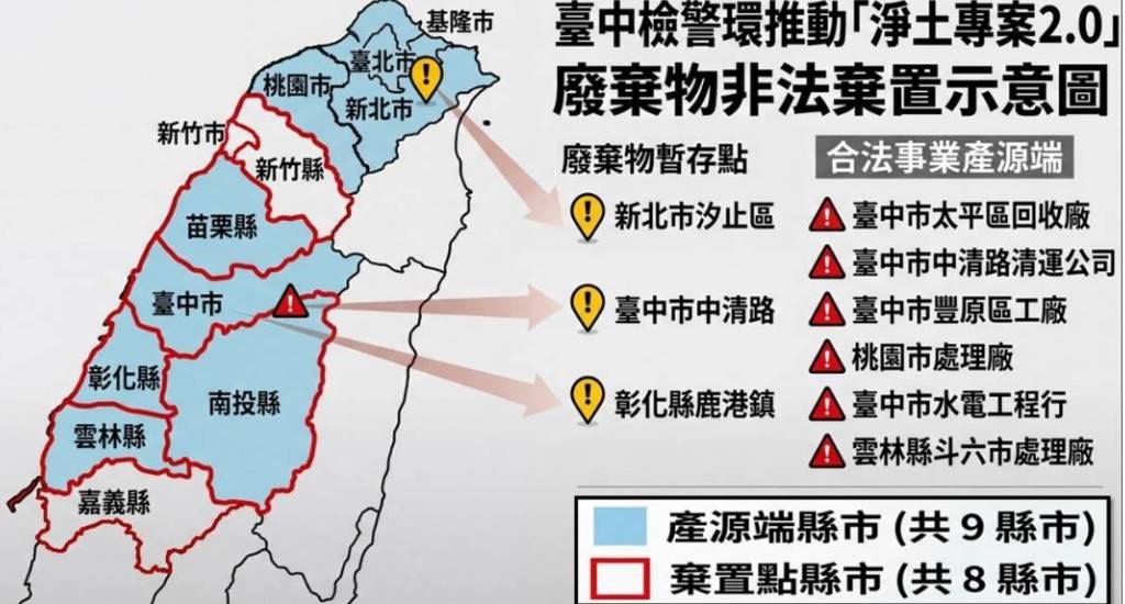 廢棄物非法棄置。(示意圖,中檢提供)