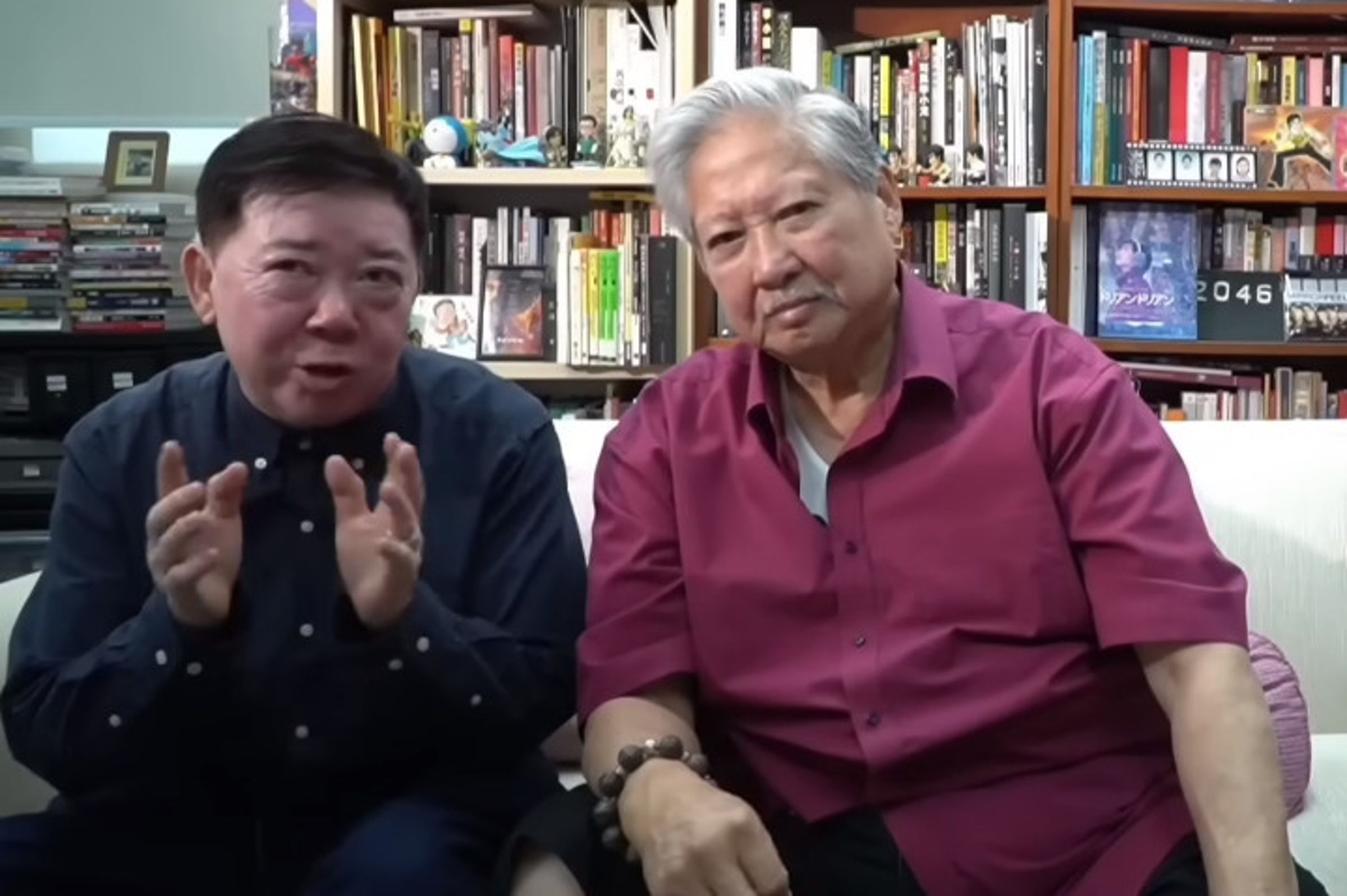 洪金寶接受主持人文雋訪問,鬆口當年與周星馳合作半途告吹內幕。(翻攝YT頻道「文雋 講呢啲 講嗰啲 Man's Talk」)