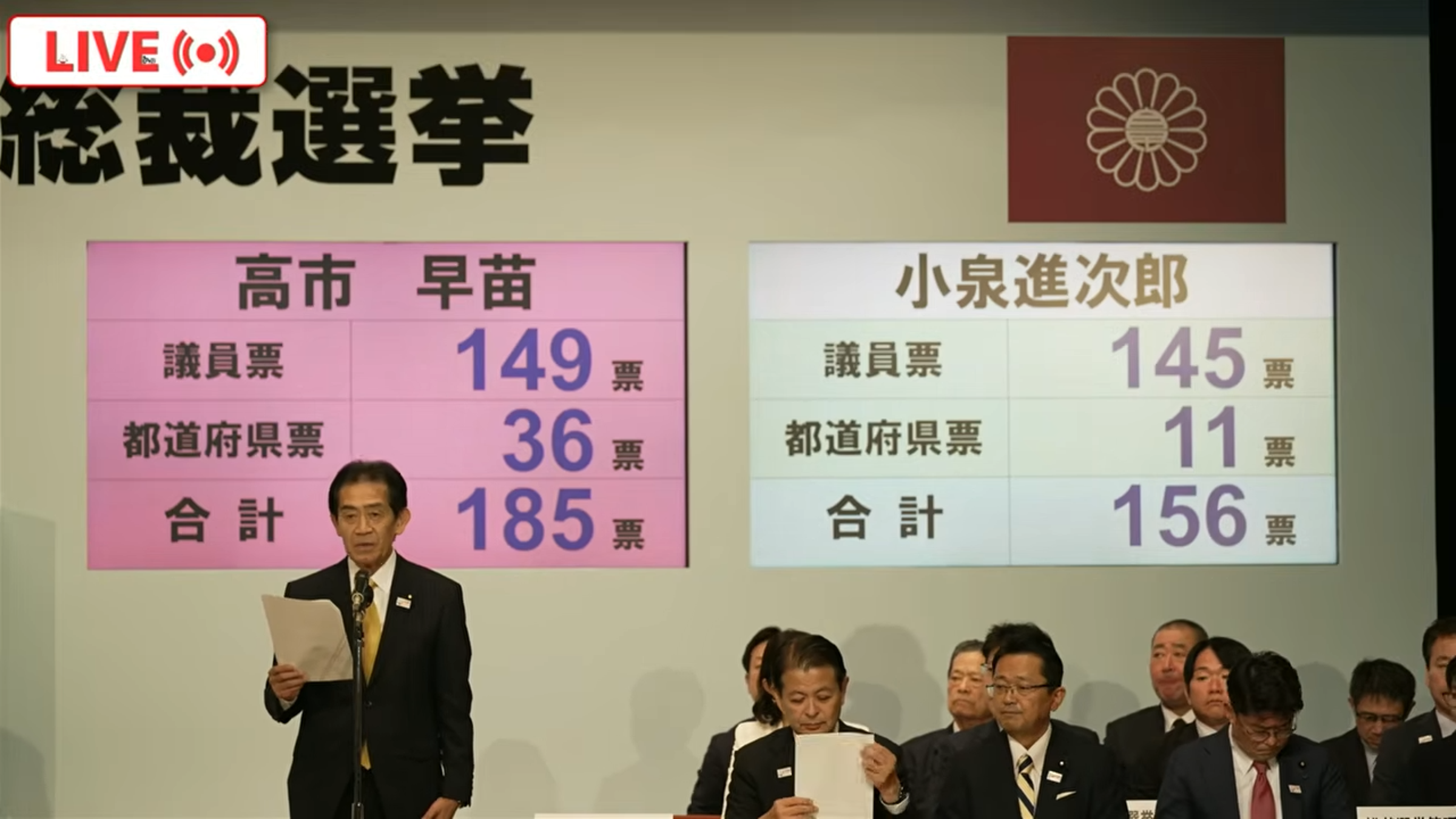 高市早苗成功擊敗小泉,當選自民黨總裁,料將成為日本首位女首相。(翻攝自日本自民黨YouTube)