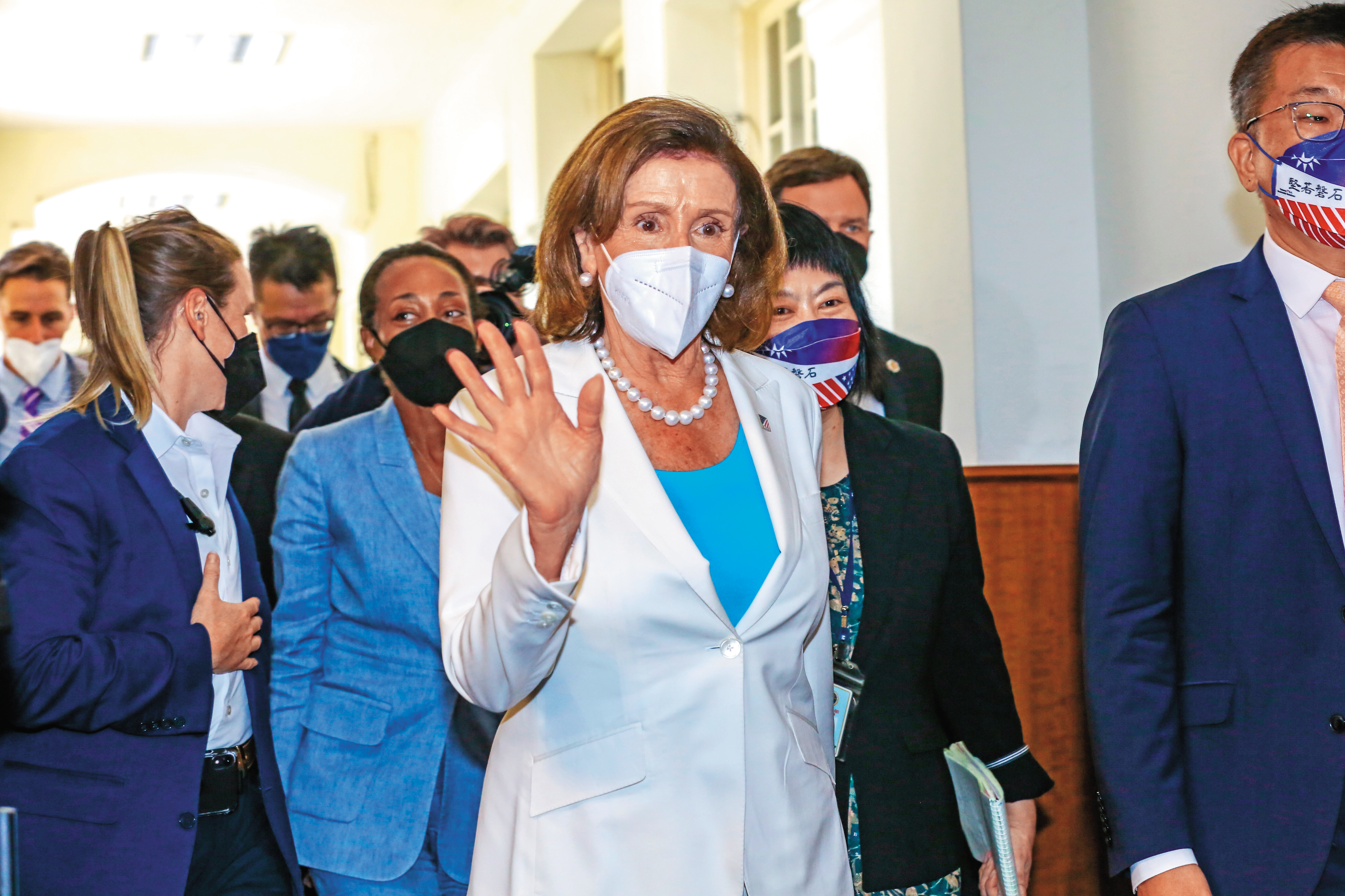 美國前眾議院議長裴洛西，畢業旅行來台灣旋風訪問一回，後來就沒了下文。（本刊資料照）