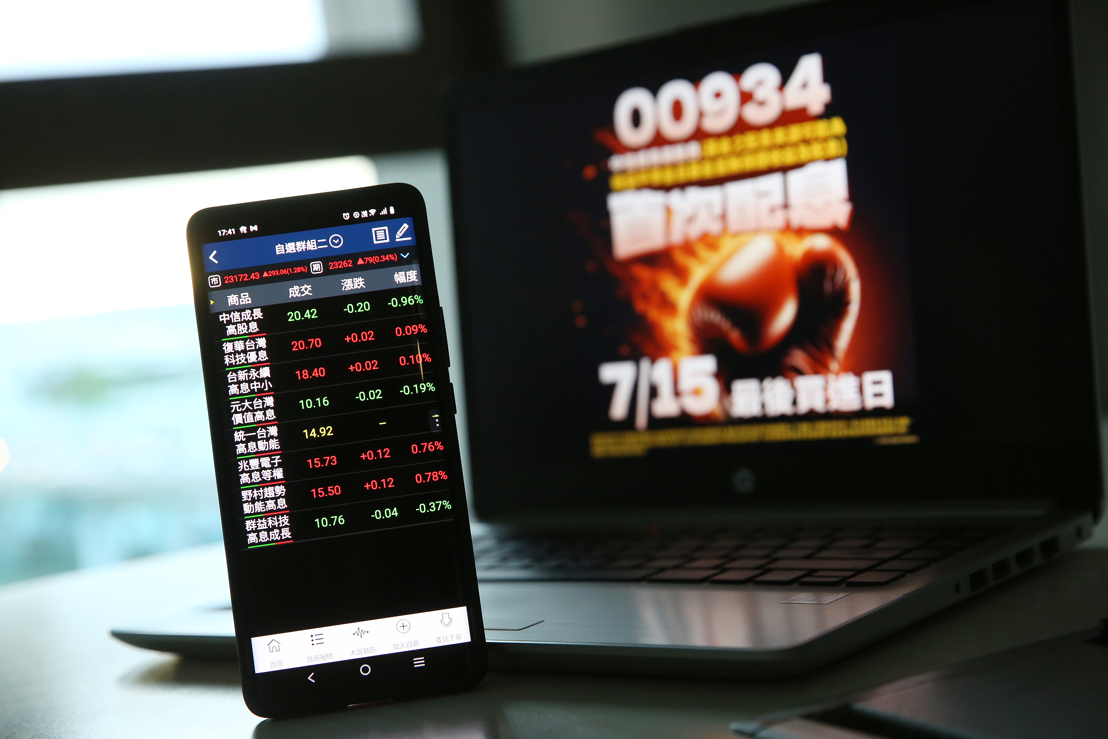 00934首次配息金額0.33元，換算當期殖利率1.6%，年化配息率逾19%。