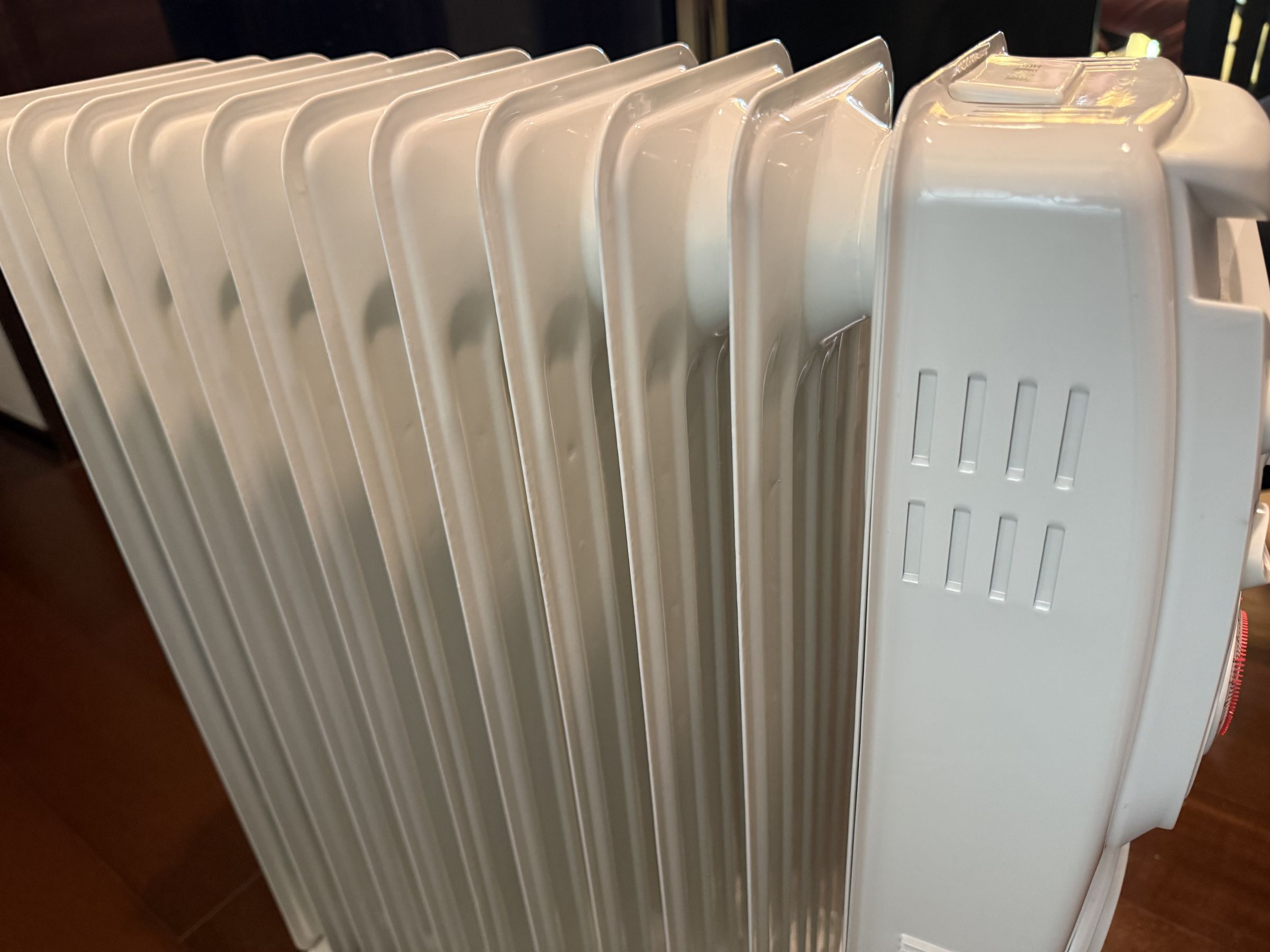 葉片式電暖器比較安靜，且不會有過熱、燙傷的問題。（民眾提供）