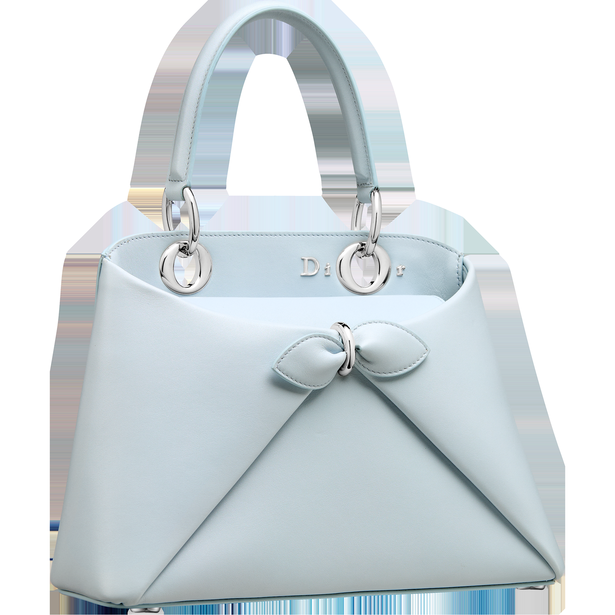 冰藍色小牛皮小型Dior Cigale。NT$150,000（迪奧提供）       