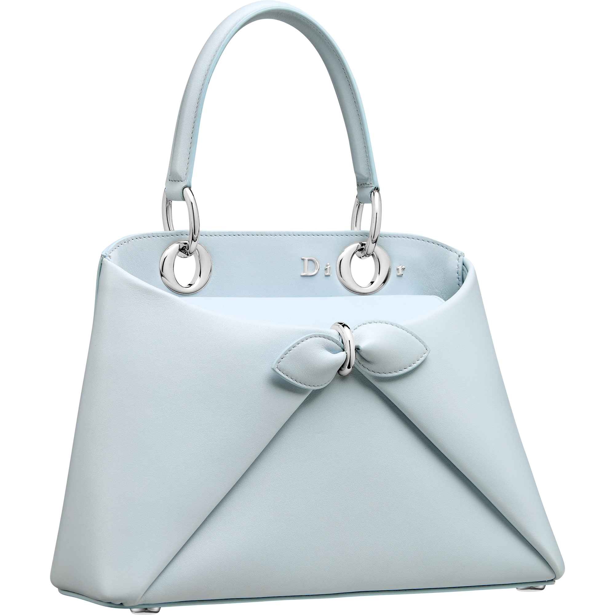 冰藍色小牛皮小型Dior Cigale。NT$150,000（迪奧提供）       