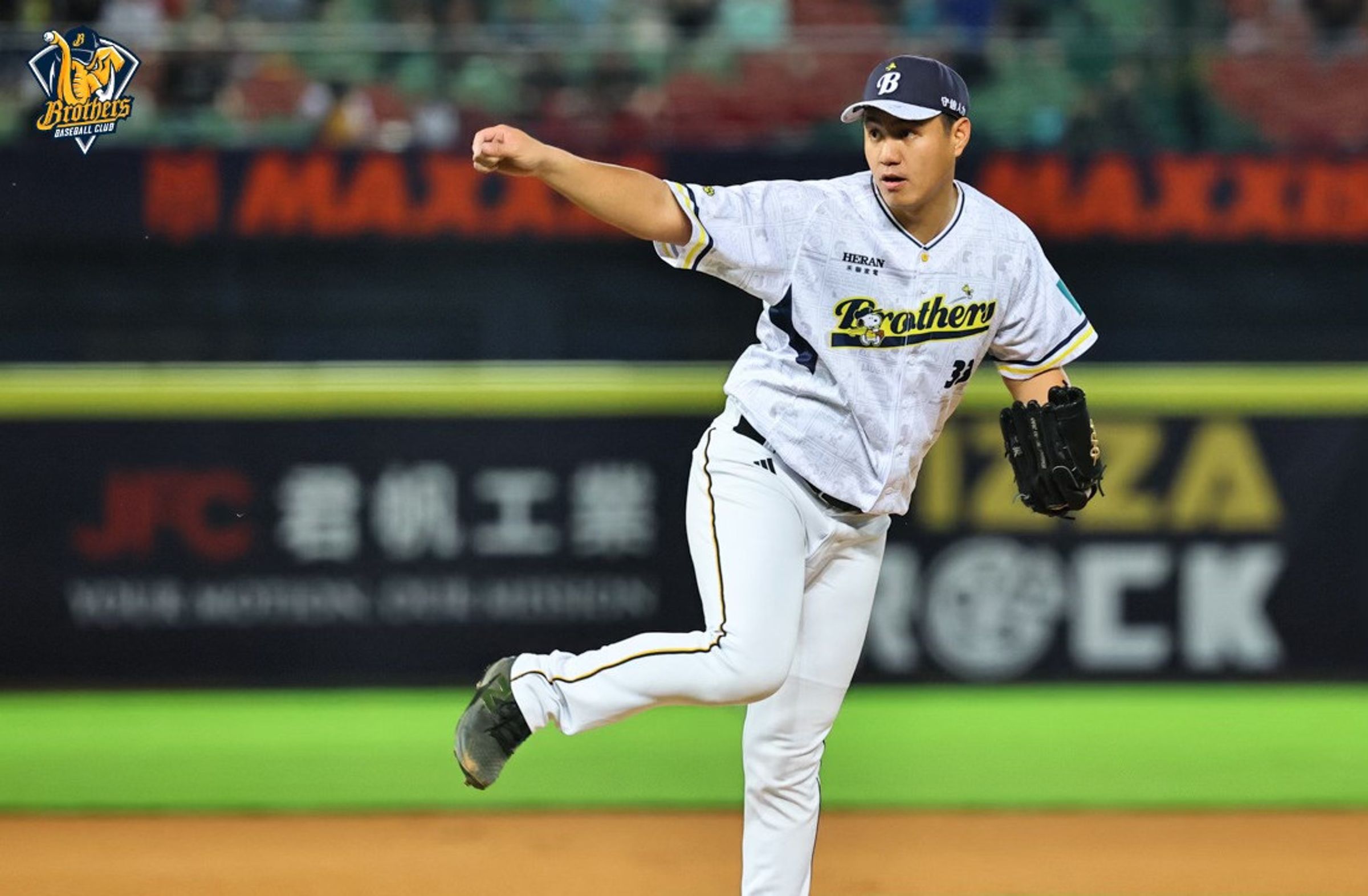 中信兄弟王牌投手鄭浩均。(翻攝兄弟Fans Club粉絲專頁)