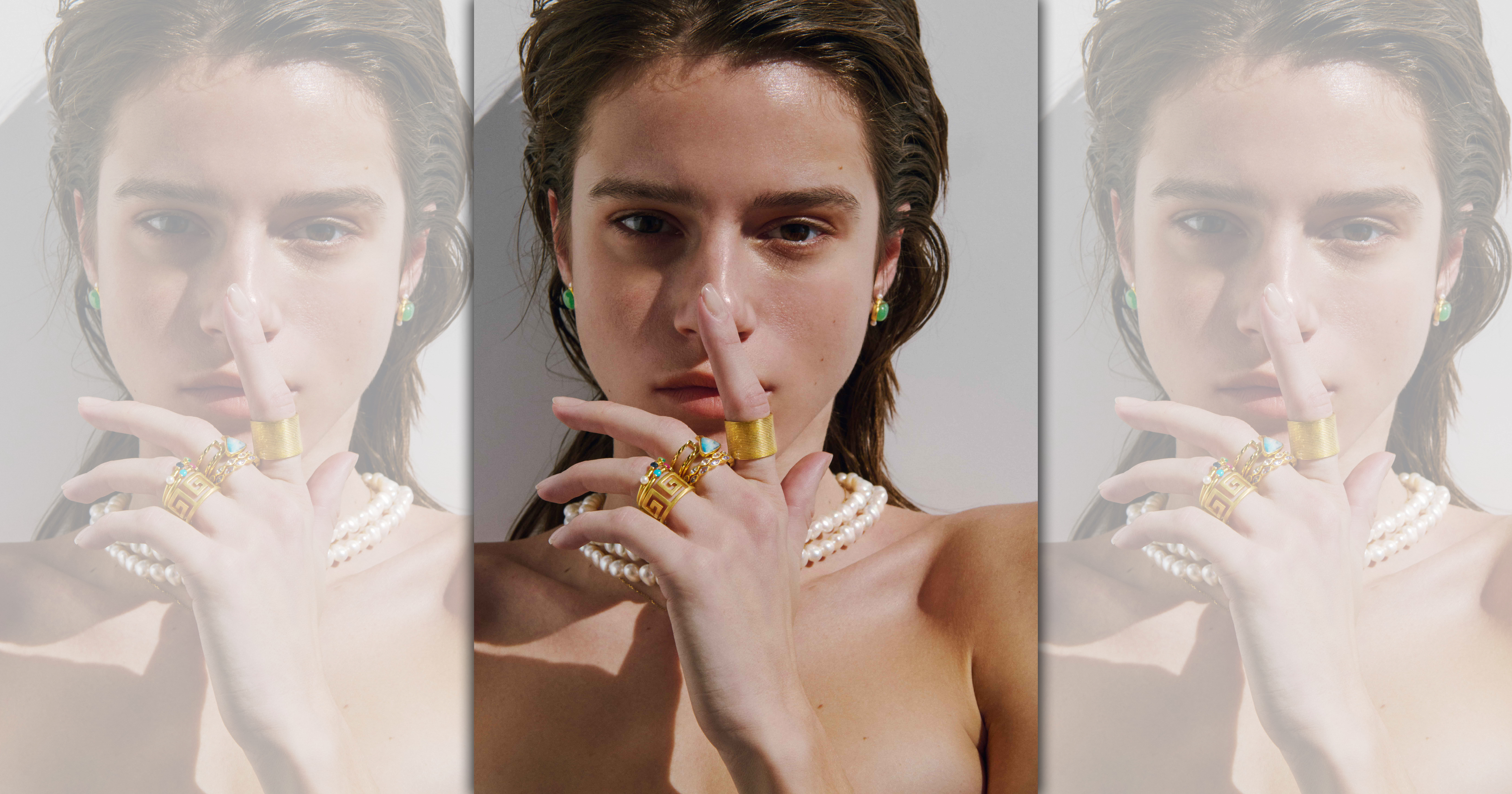 日系輕珠寶品牌ARTIDA OUD皆選用天然寶石做出設計。〈ARTIDA OUD提供〉