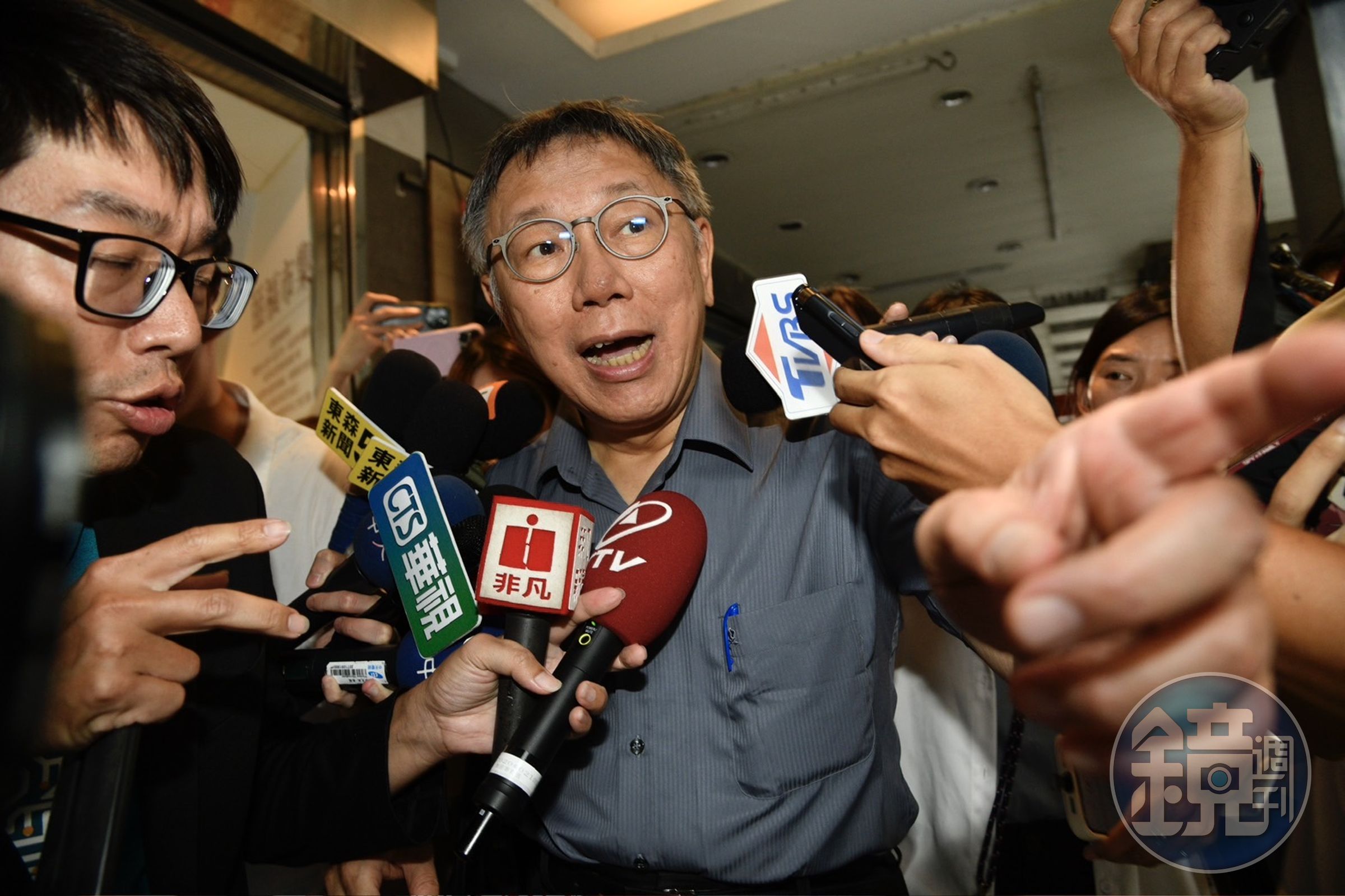 要時任競選總幹事黃珊珊負責善後小組，是否意味著不會遭開除黨籍？柯文哲直言「誰的責任、誰就要去扛起來」。（本刊資料照）