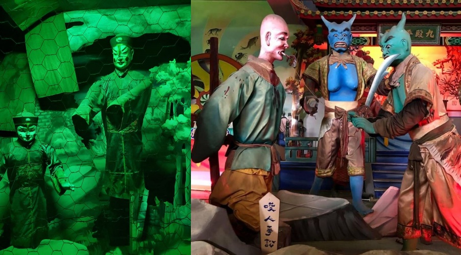 位於彰化縣八卦山的南天宮以附設「18層地獄」與「魔界怪譚」展區聞名。(翻攝自南天宮粉專)