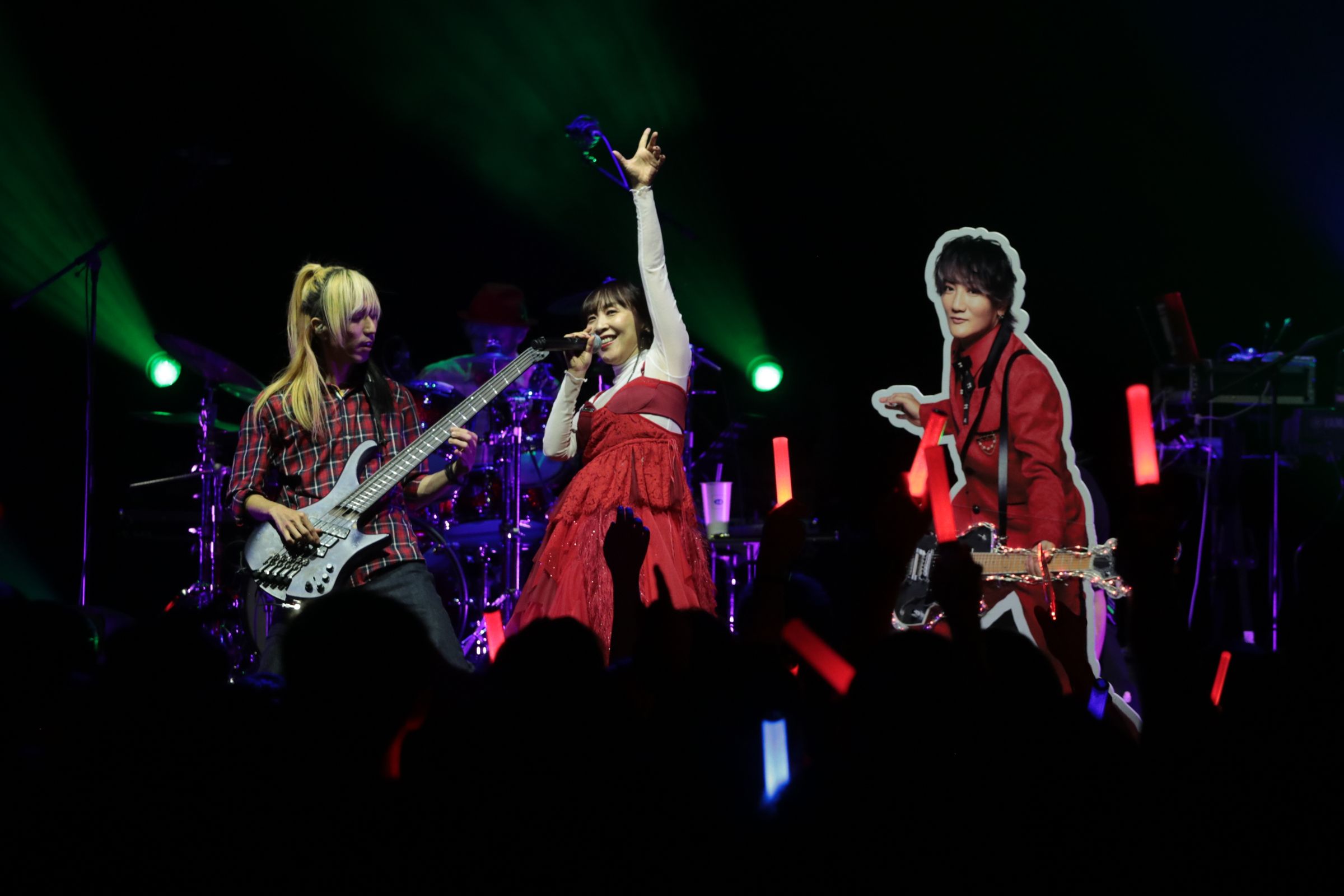 日本動畫歌曲演唱神組合angela成員 KATSU因健康問題缺席,粉絲都希望他早日恢復健康。(好玩國際文化提供)