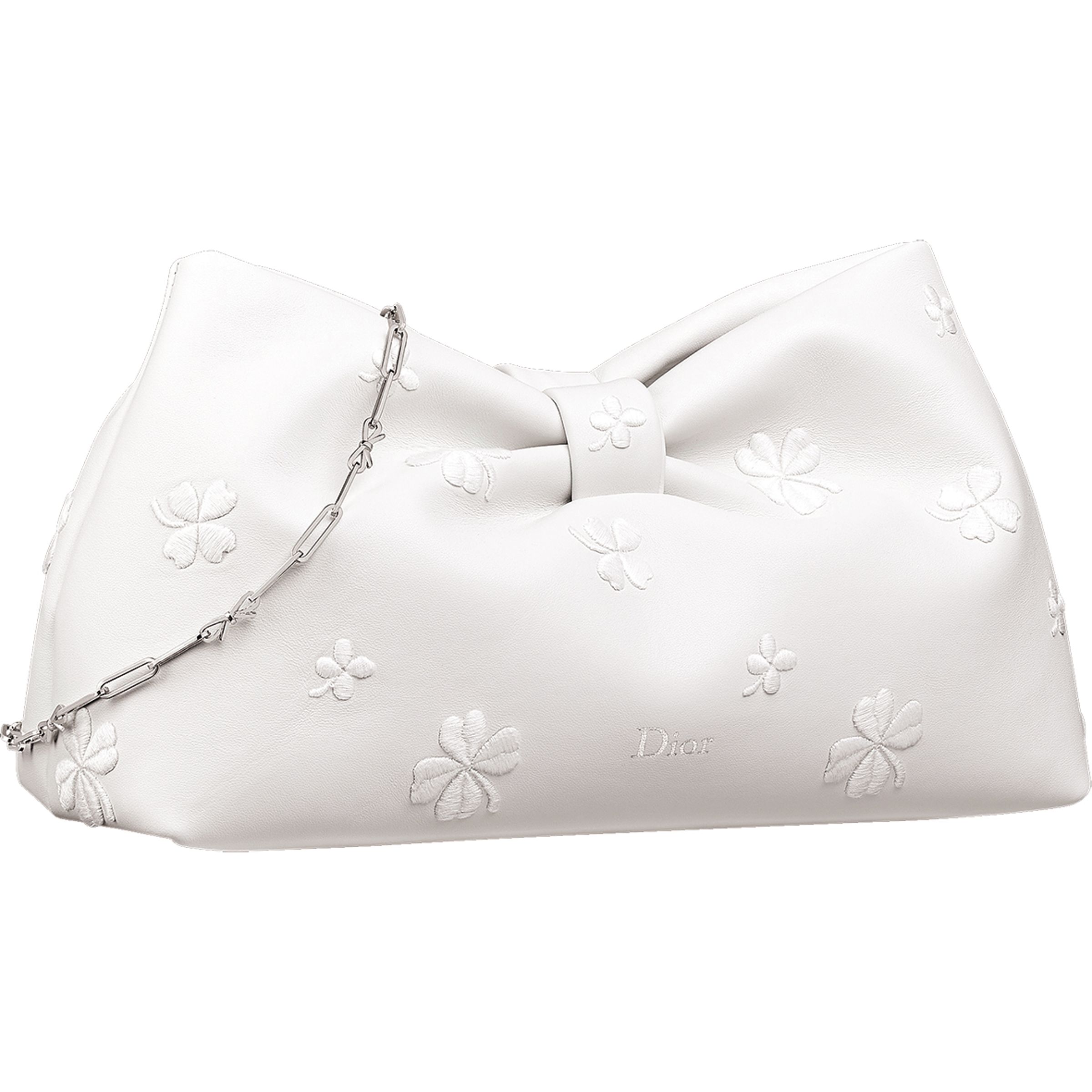 全新包款Dior Bow， 優雅外型配上雲舞白最適宜。價格店洽（Dior 提供）