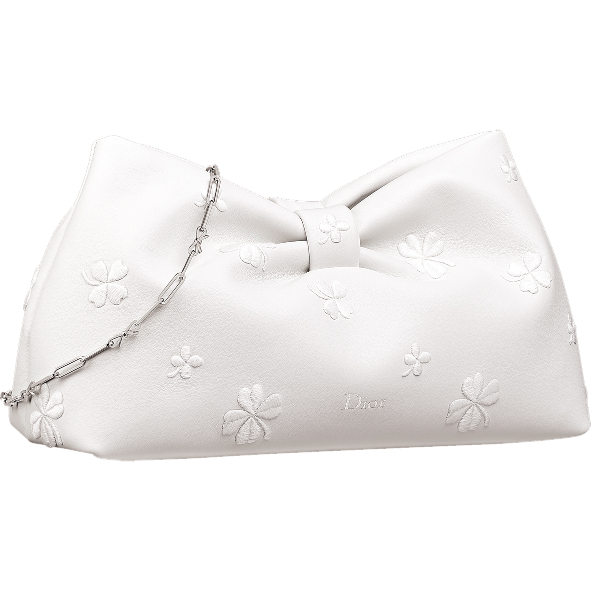 全新包款Dior Bow， 優雅外型配上雲舞白最適宜。價格店洽（Dior 提供）