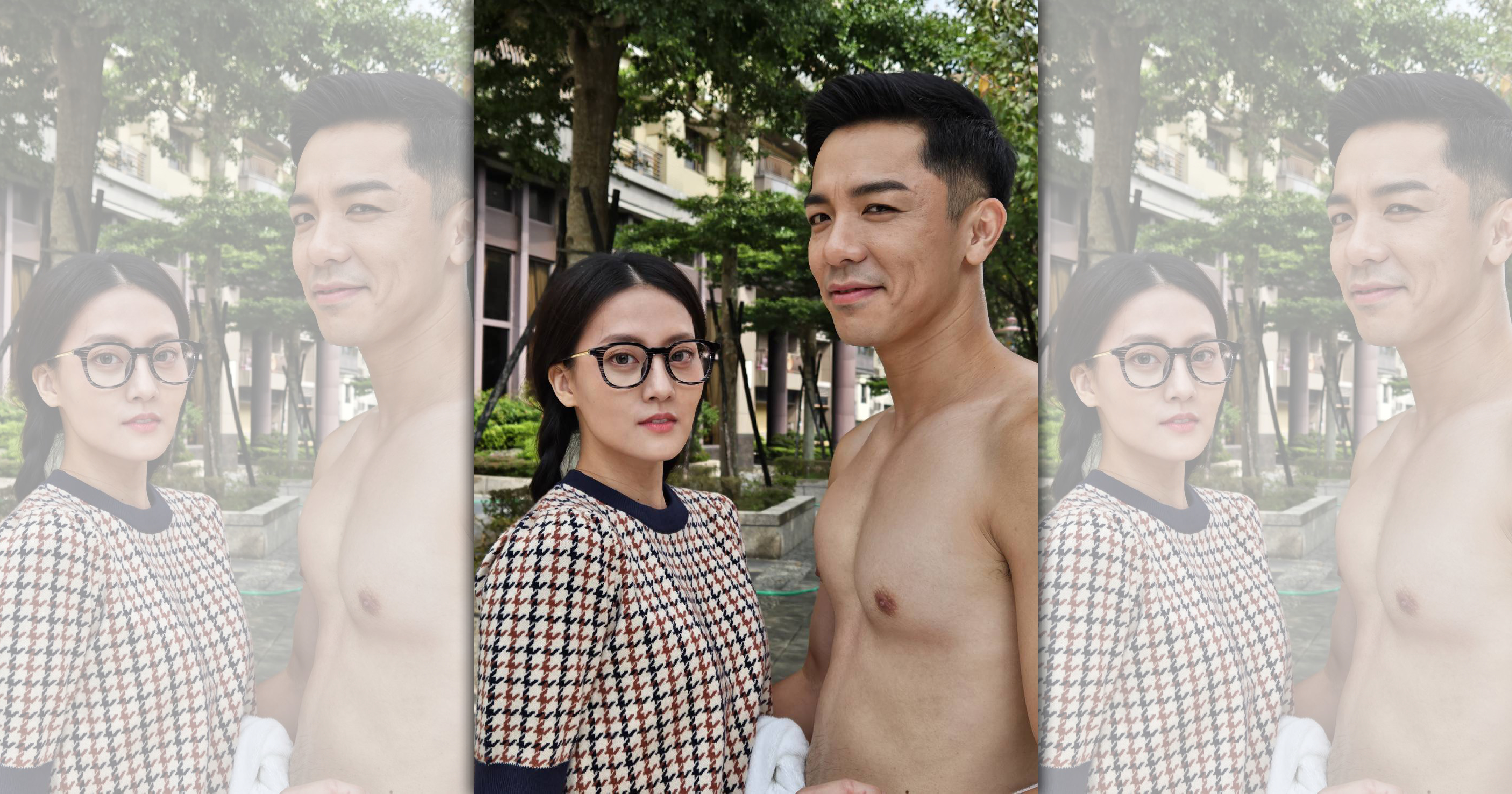 楊皓崴為了初登場的裸奔戲練身體。（民視提供）