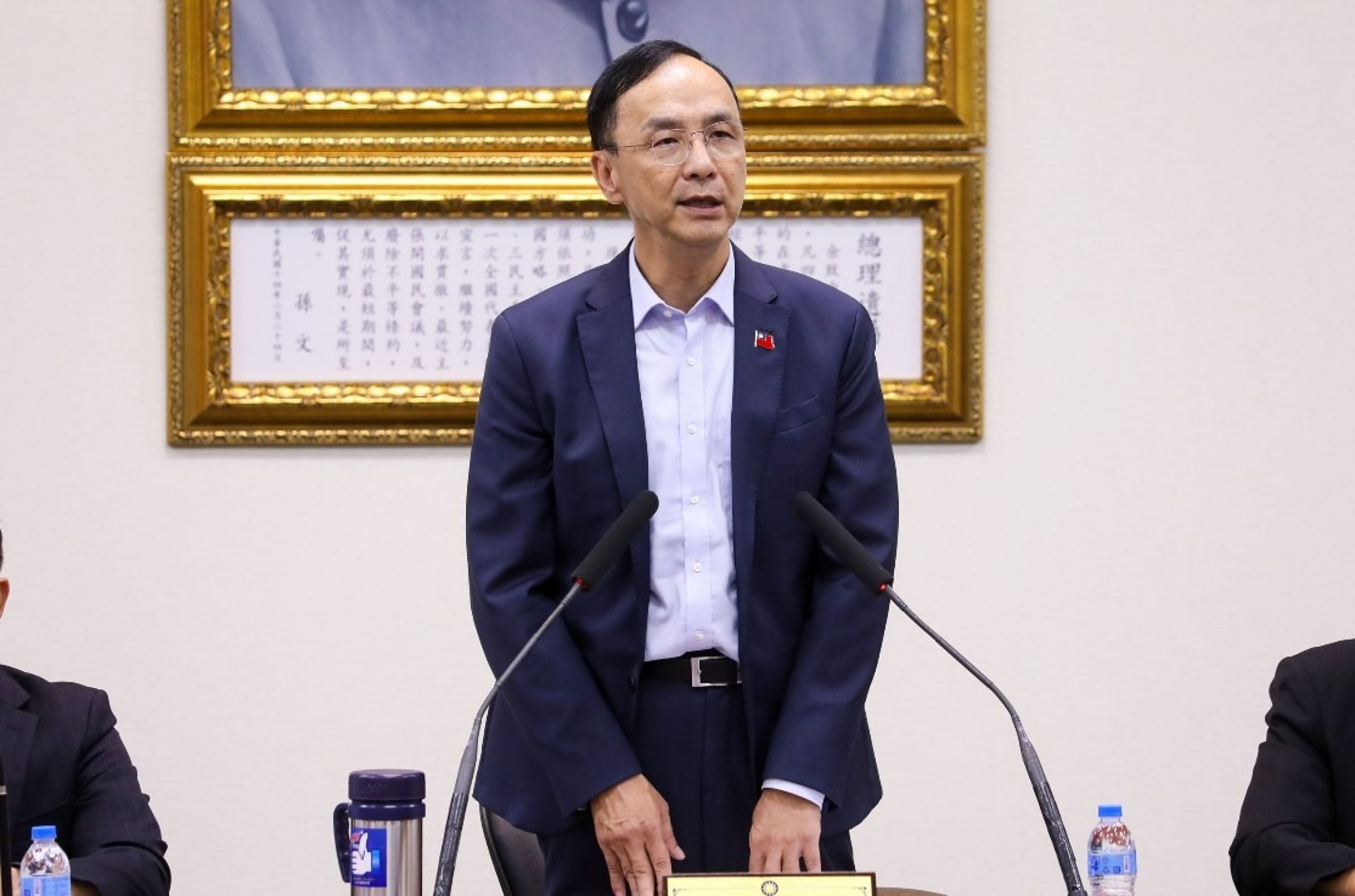 對於中國停止我國農產品免關稅，國民黨表達遺憾，同時也指責民進黨；圖為國民黨主席朱立倫。（國民黨提供）
