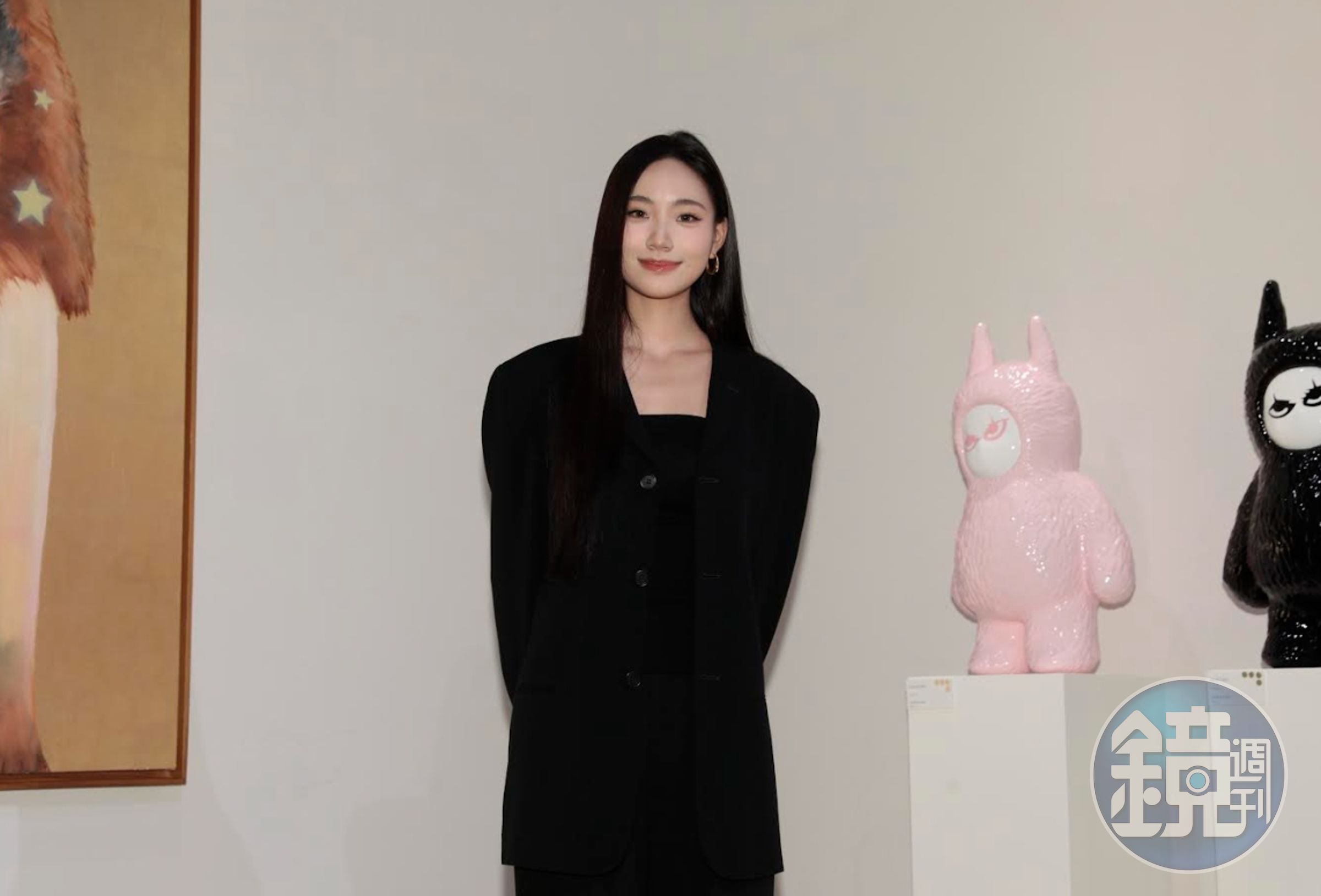 Lily首辦個展卻引發網友熱議。(攝影蕭志傑)