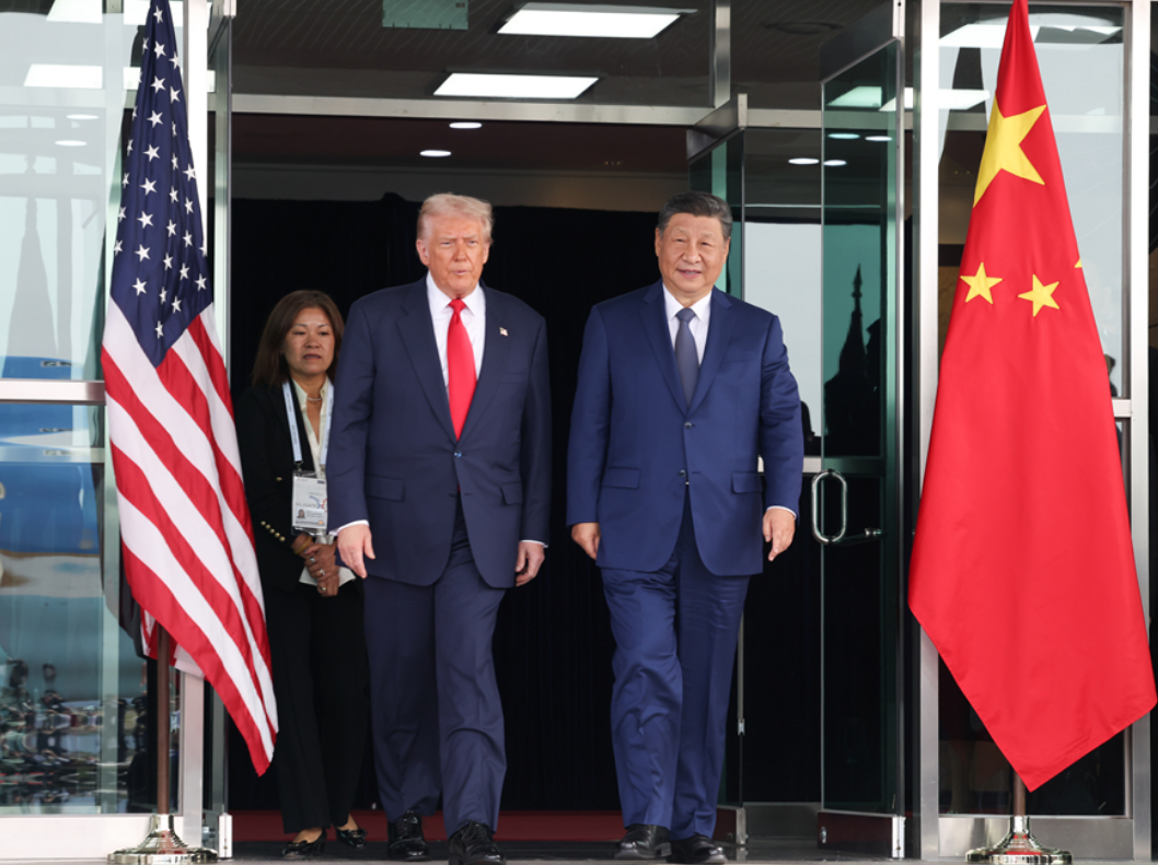 川普與習近平自南韓釜山會晤後，首次進行通話。（翻攝新華社官網）