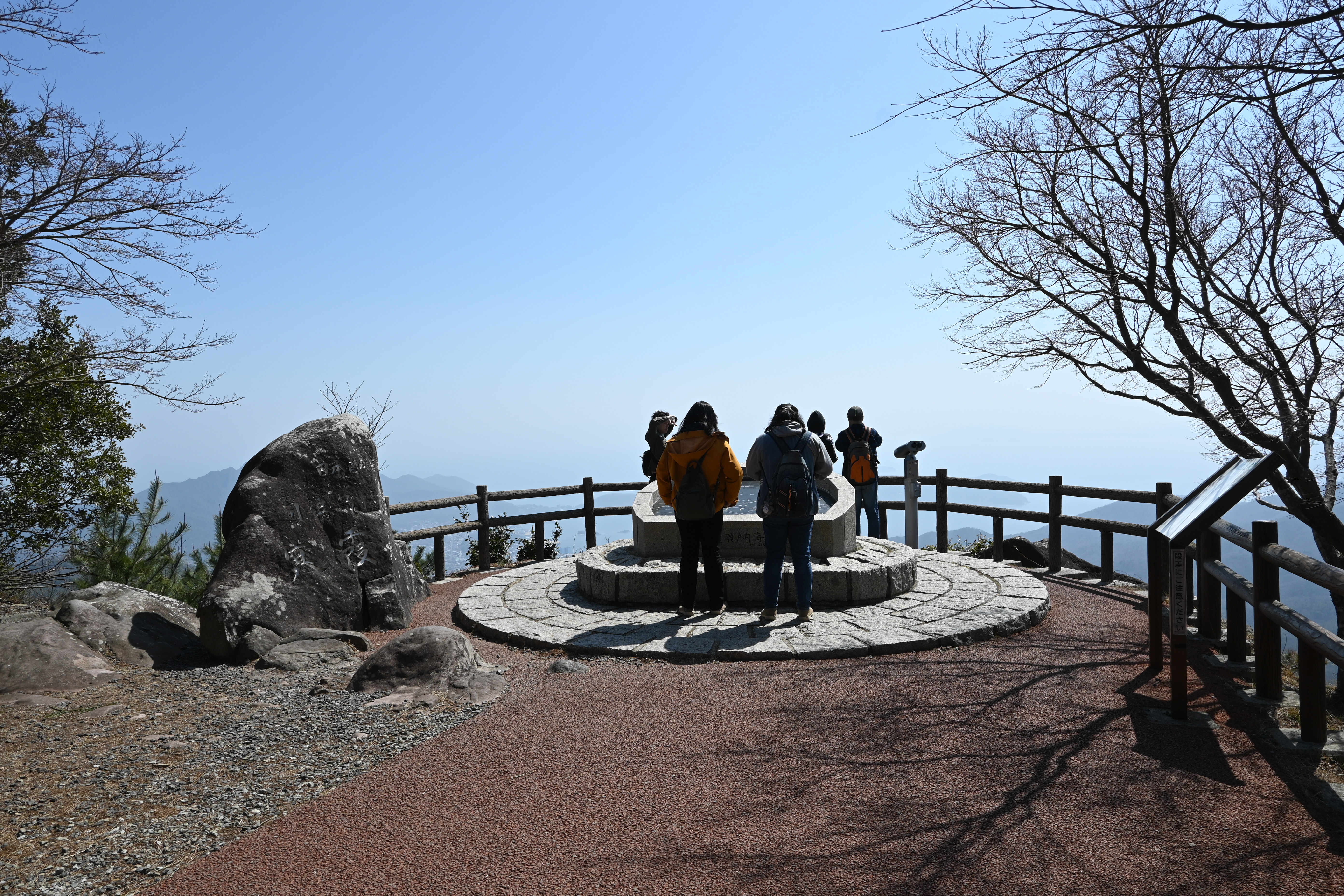 「第一展望台」能從高處俯瞰一望無際的瀨戶內海海景。