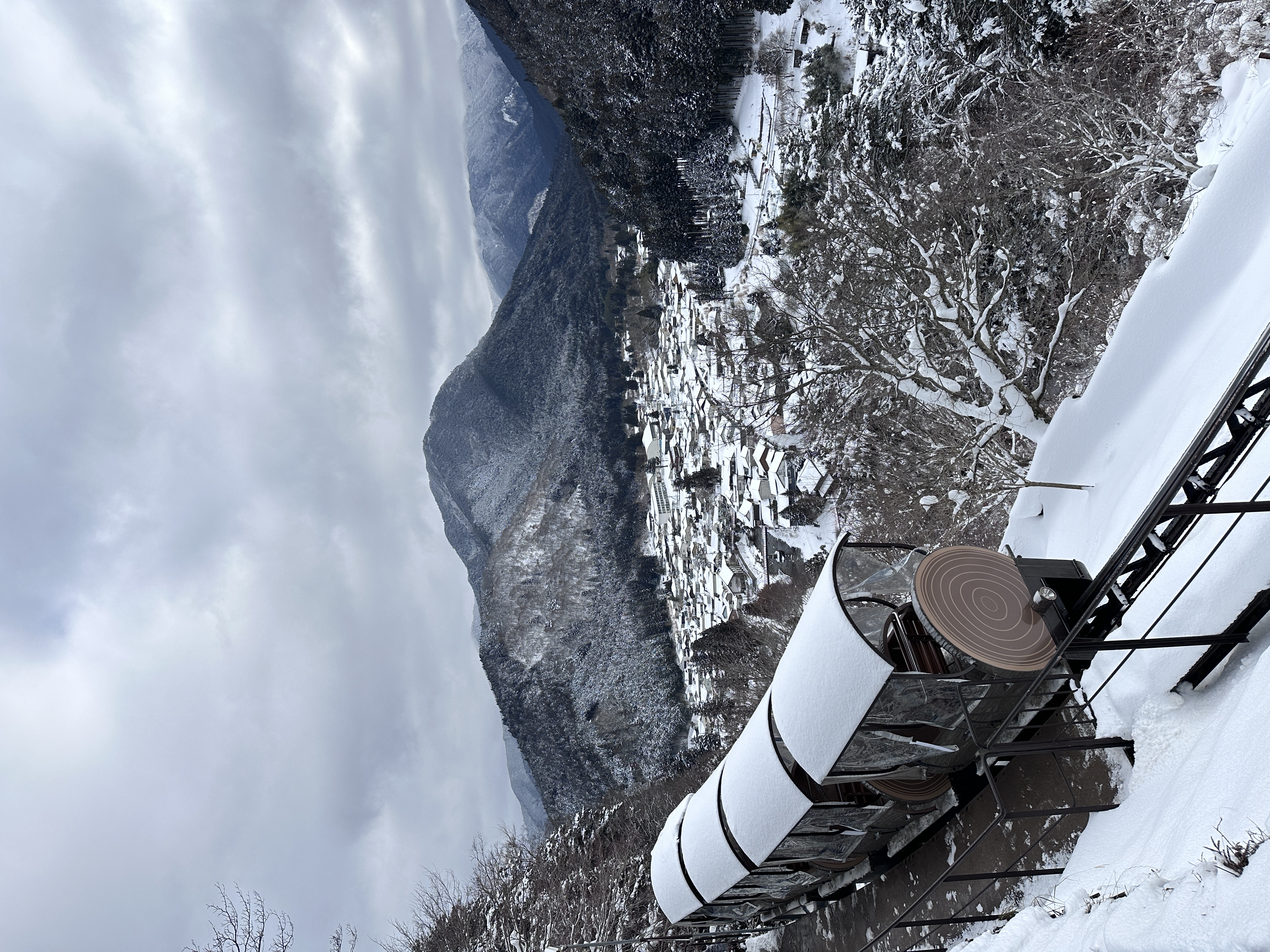 小火車可以購買往返票券，也能只買單趟上山後雪地健行下山。
