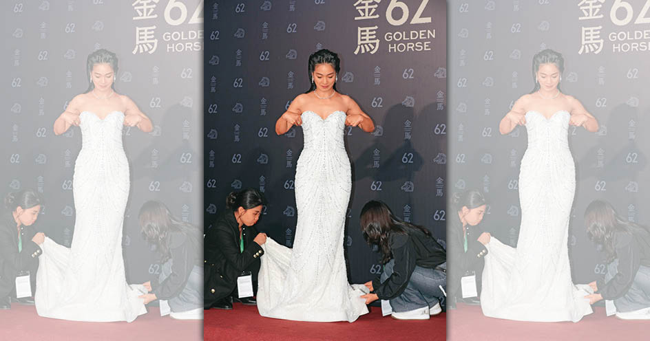 陳雪甄看來也是個「凹焦狠角色」。不過大家知道她是《馗降：粽邪2》那位中邪阿姨（小圖）嗎？（狀態顯示為怕爆）