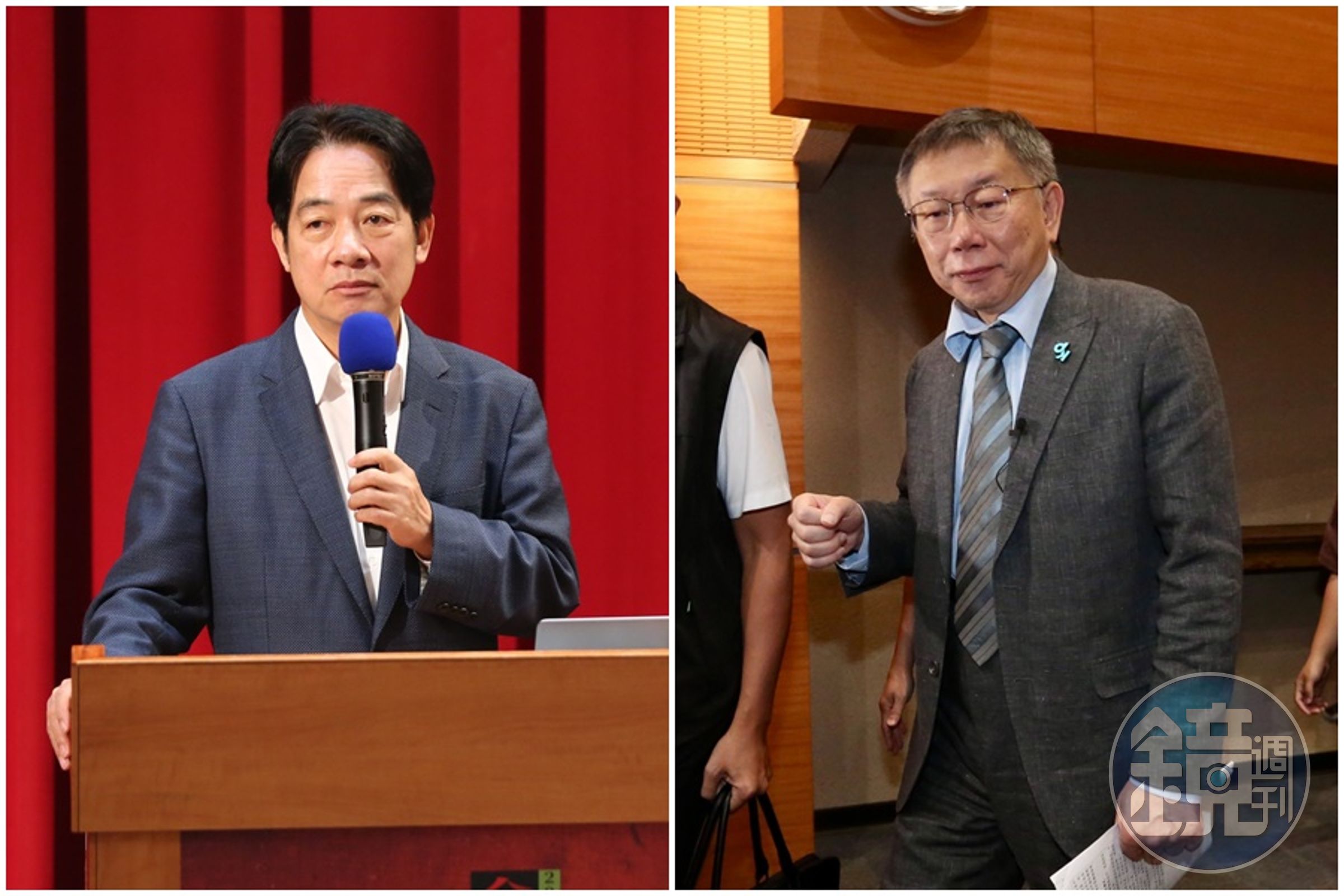 賴清德(左)、柯文哲(右)針對當年深澳電廠進行攻防,柯文哲揚言請周榆修出面作證。(本刊資料照)