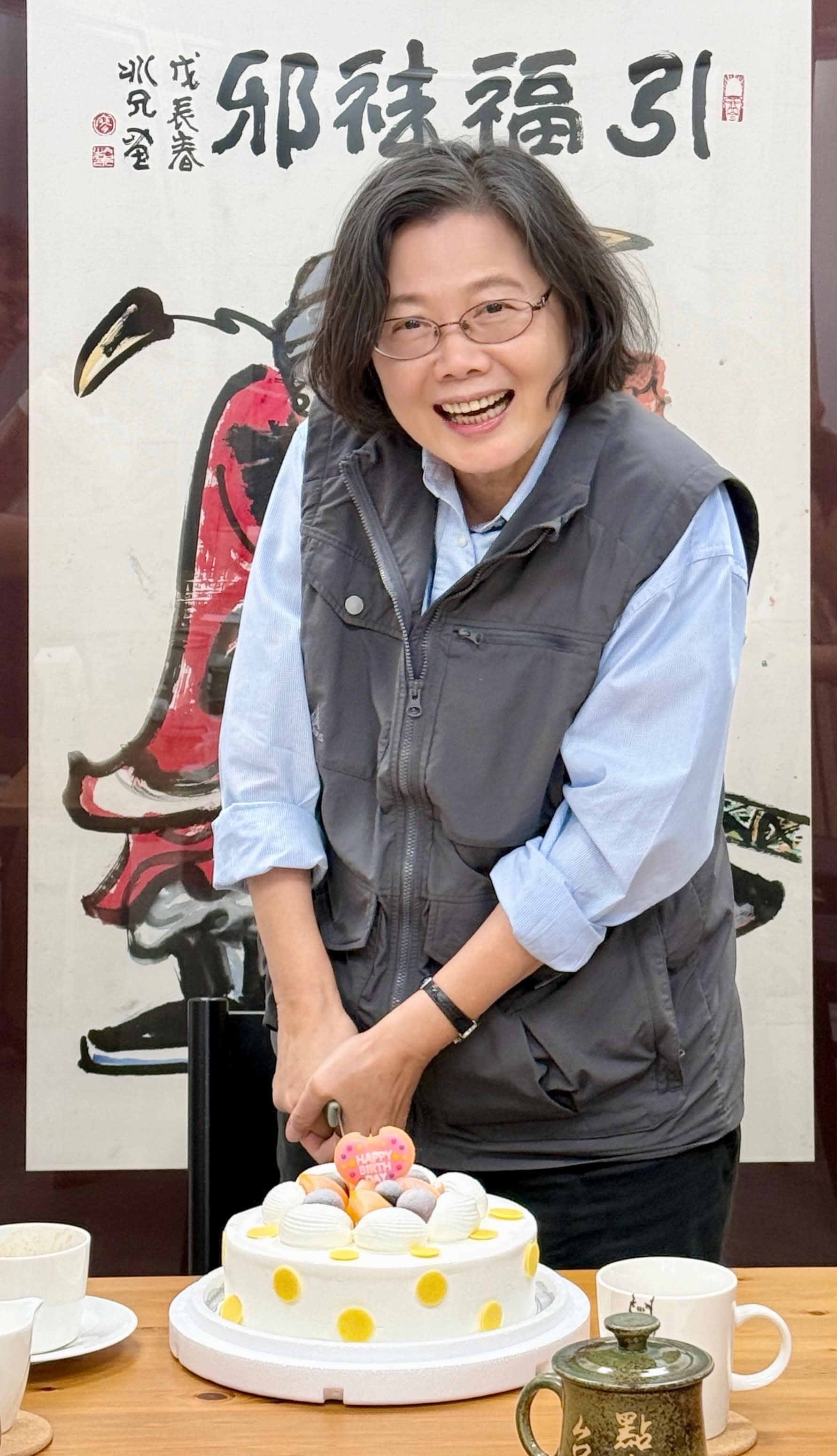 今日是蔡英文70歲大壽。(翻攝自Threads@tsai_ingwen)