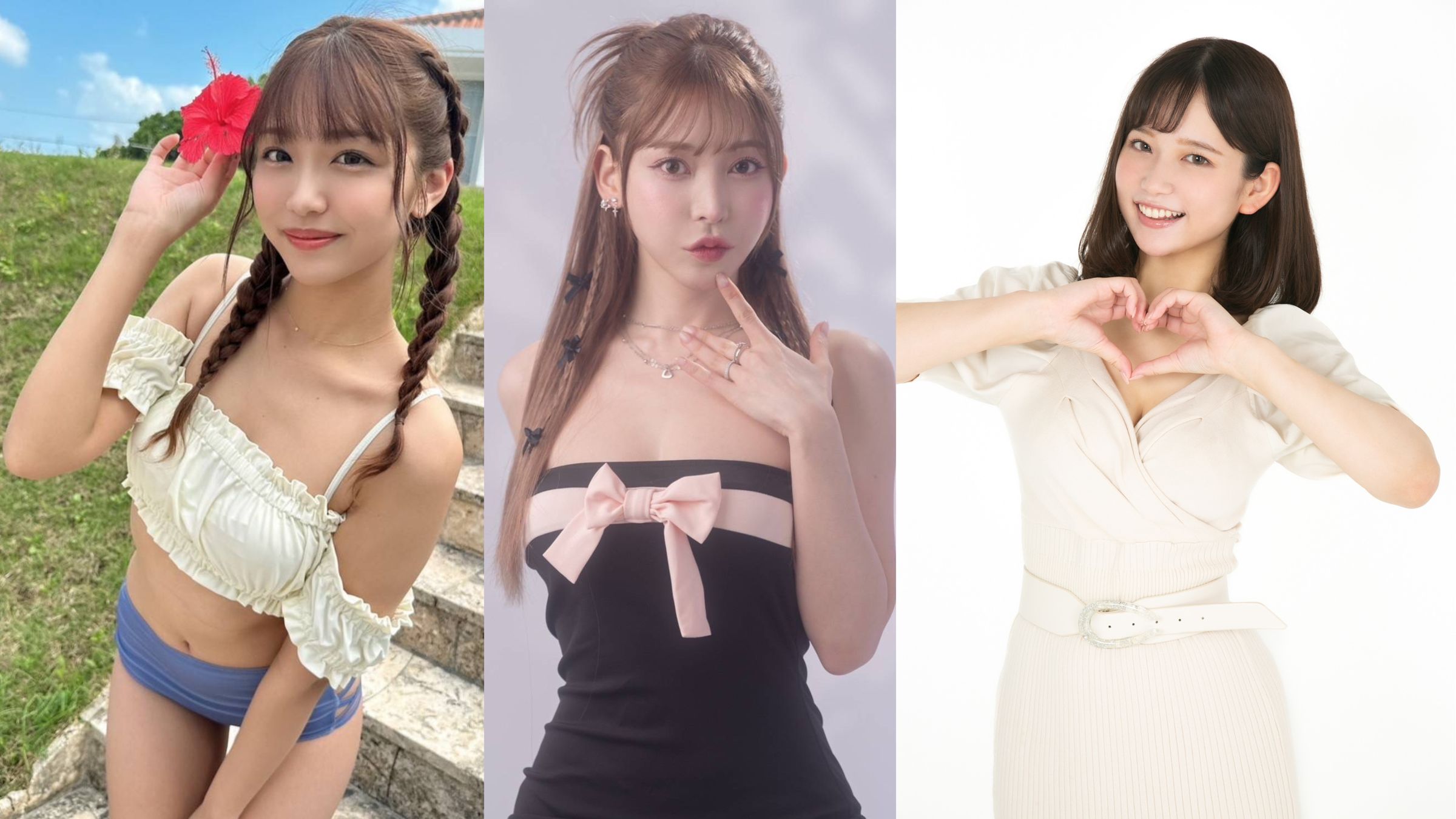 木下日葵(左起)、七瀨愛麗絲與桃園怜奈也將加入這次的海外攝影會。(JKF提供)